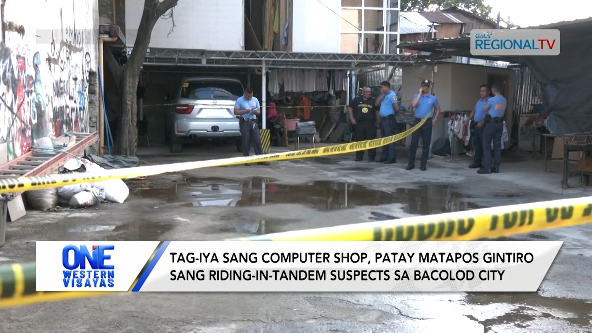 Tag-iya sang computer shop, patay sang gintiro sang riding-in-tandem suspects