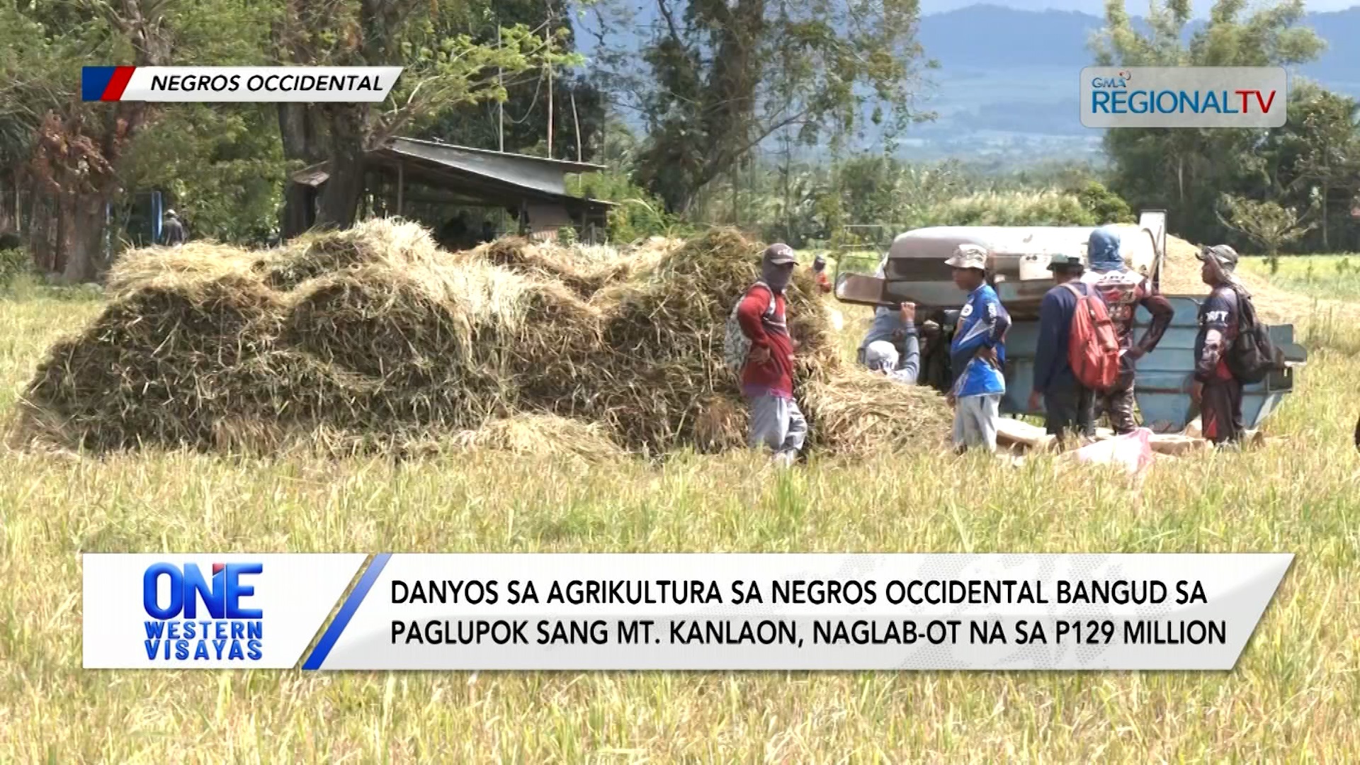 Danyos sa agrikultura sa Negros Occidental bangud sa paglupok sang Mt. Kanlaon