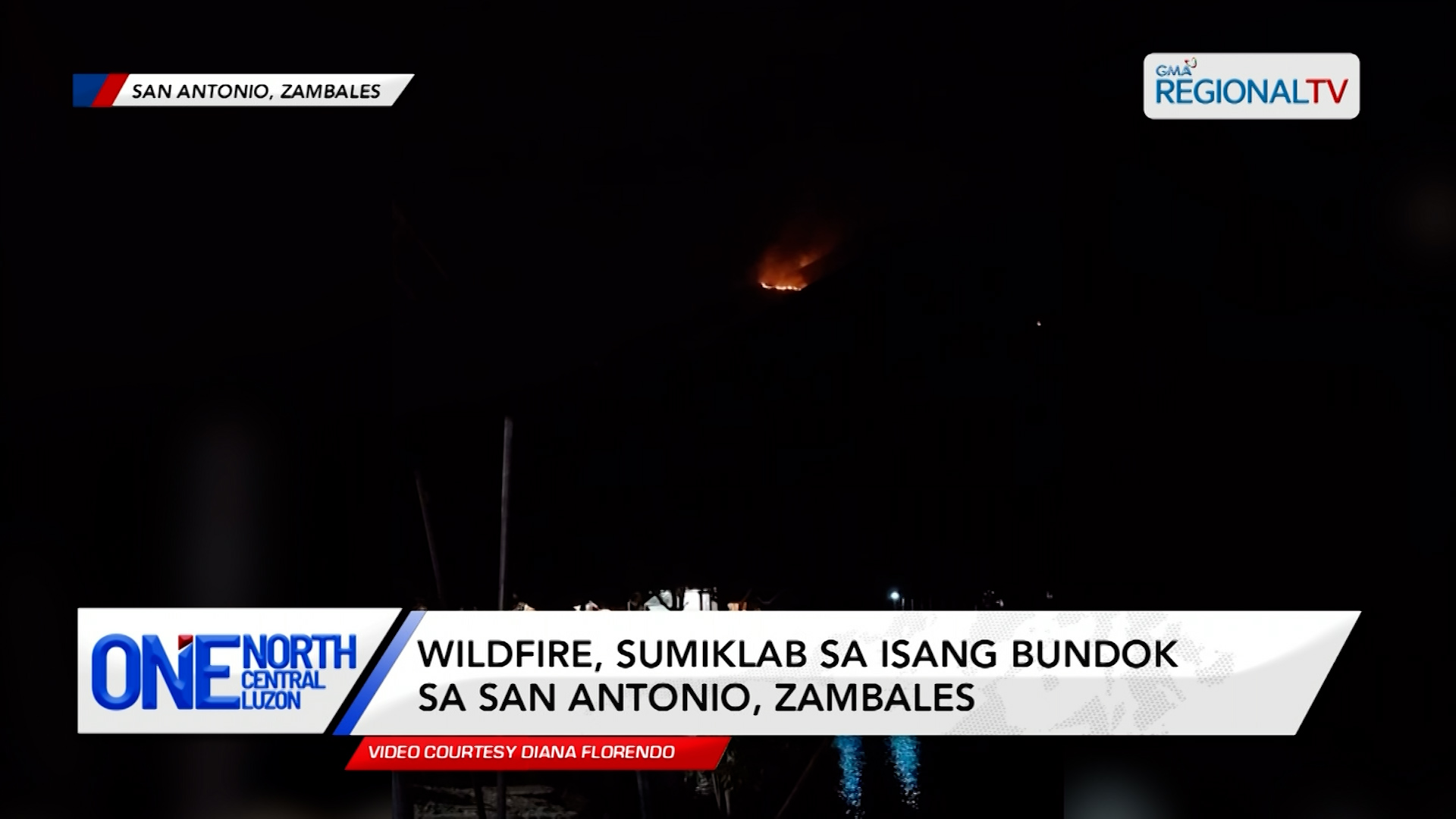 Wildfire, sumiklab sa isang bundok sa San Antonio, Zambales