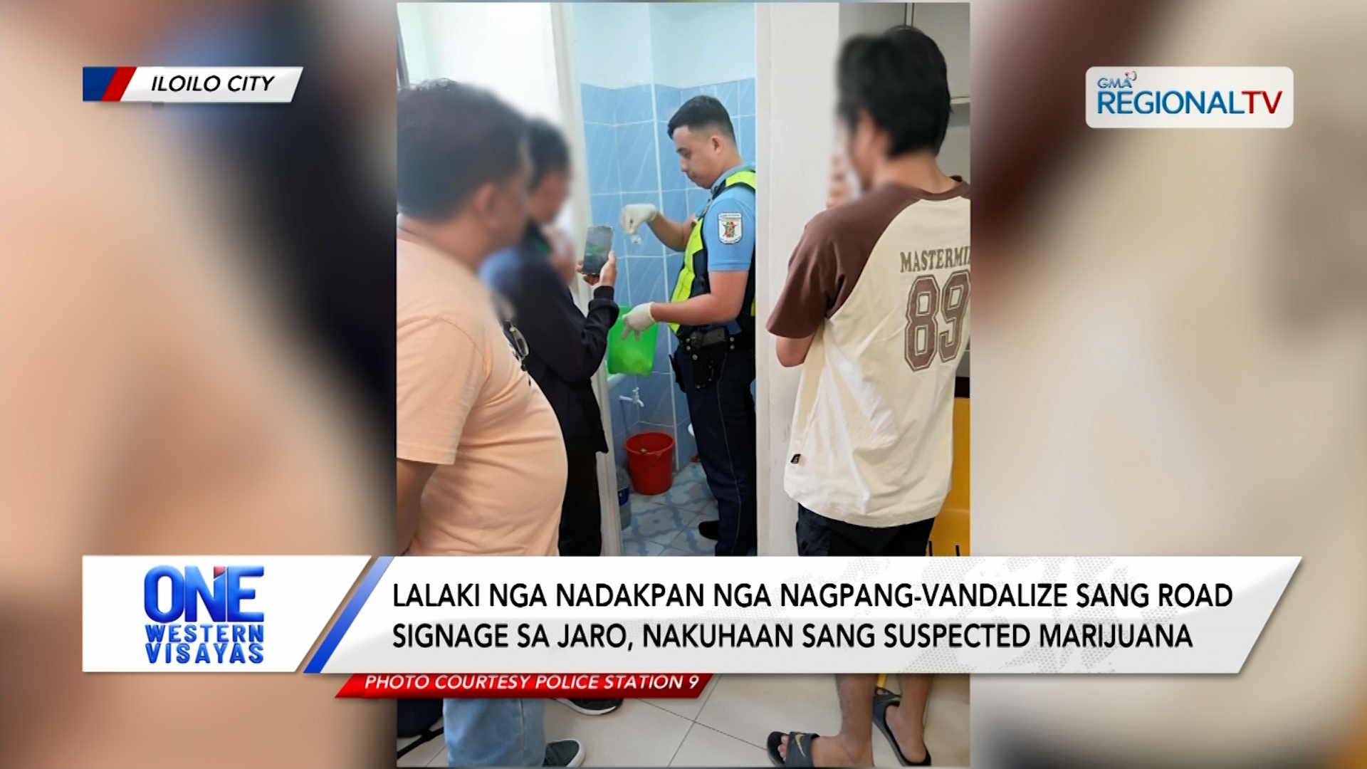 Lalaki  nga nagpang-vandalize sang Jaro, nakuhaan sang suspected marijuana