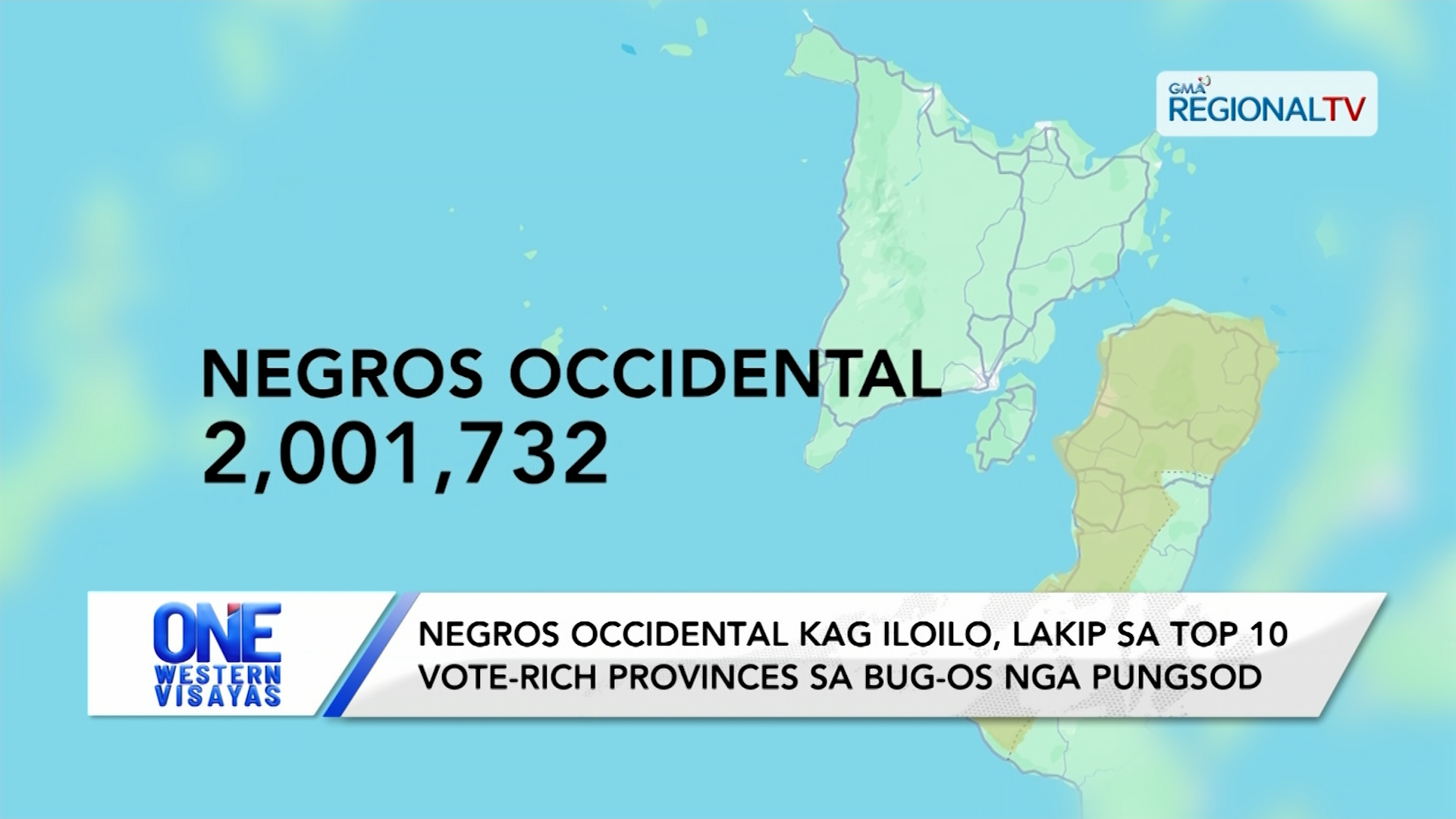 Negros Occidental kag Iloilo, lakip sa top 10 vote-rich provinces sa pungsod