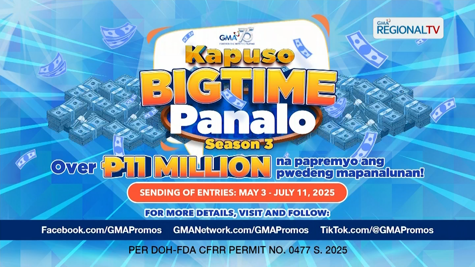 Patuloy na mag-send ng entries para sa ‘Kapuso Bigtime Panalo’ Season 3