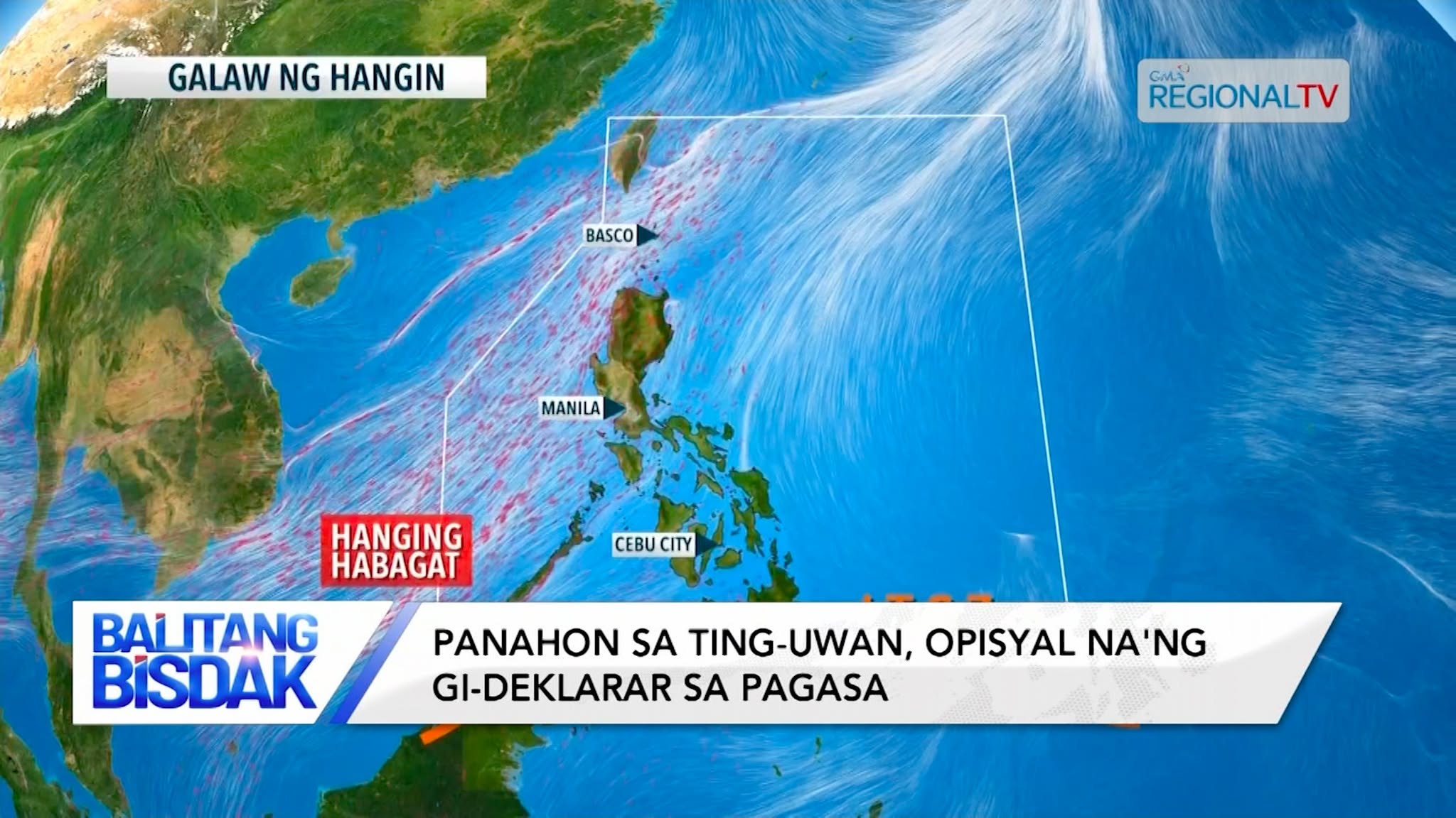 Panahon sa ting-uwan, opisyal na’ng gideklarar sa PAGASA