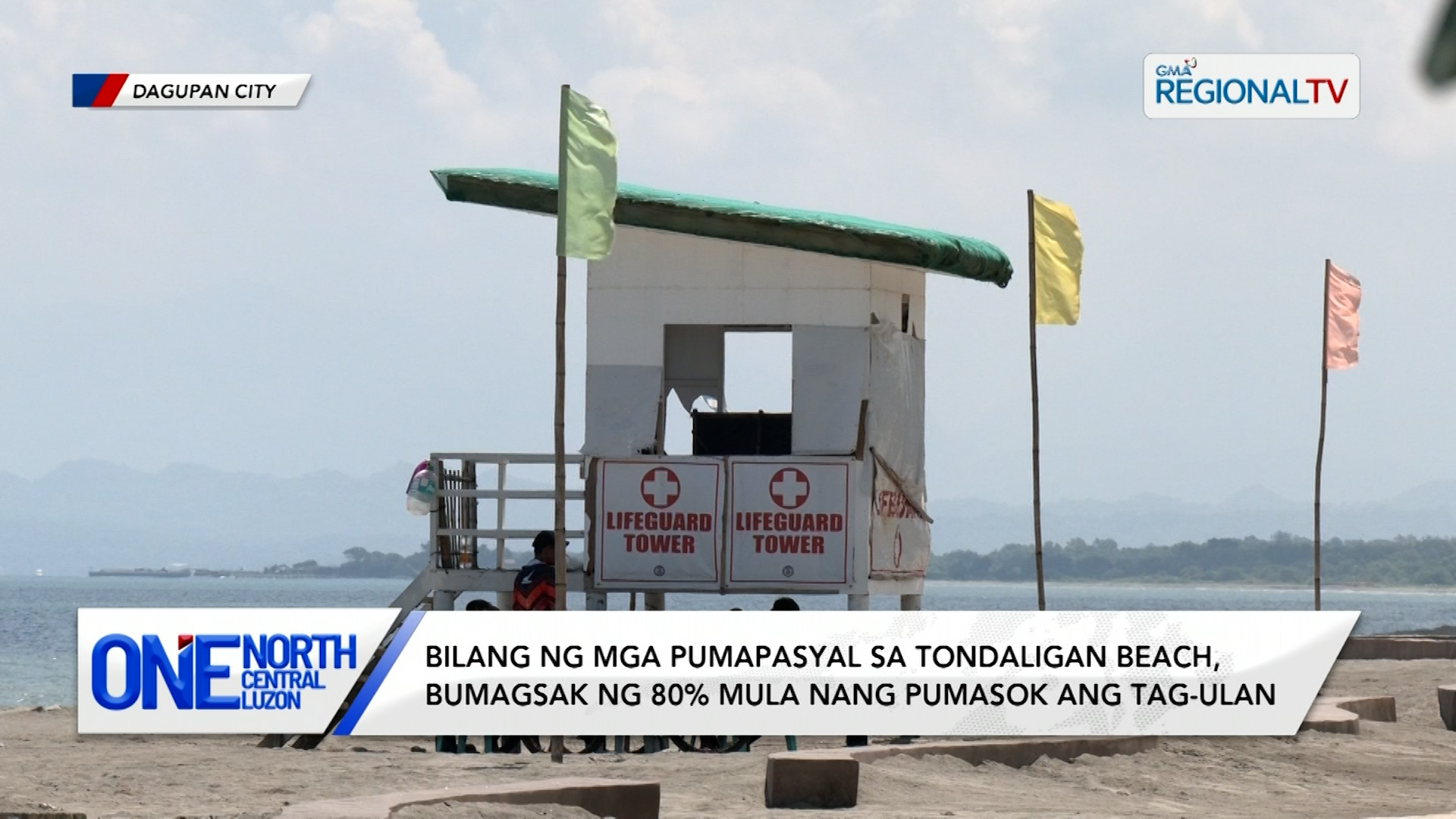Bilang ng mga pumapasyal sa Tondaligan Beach, bumagsak ng 80%