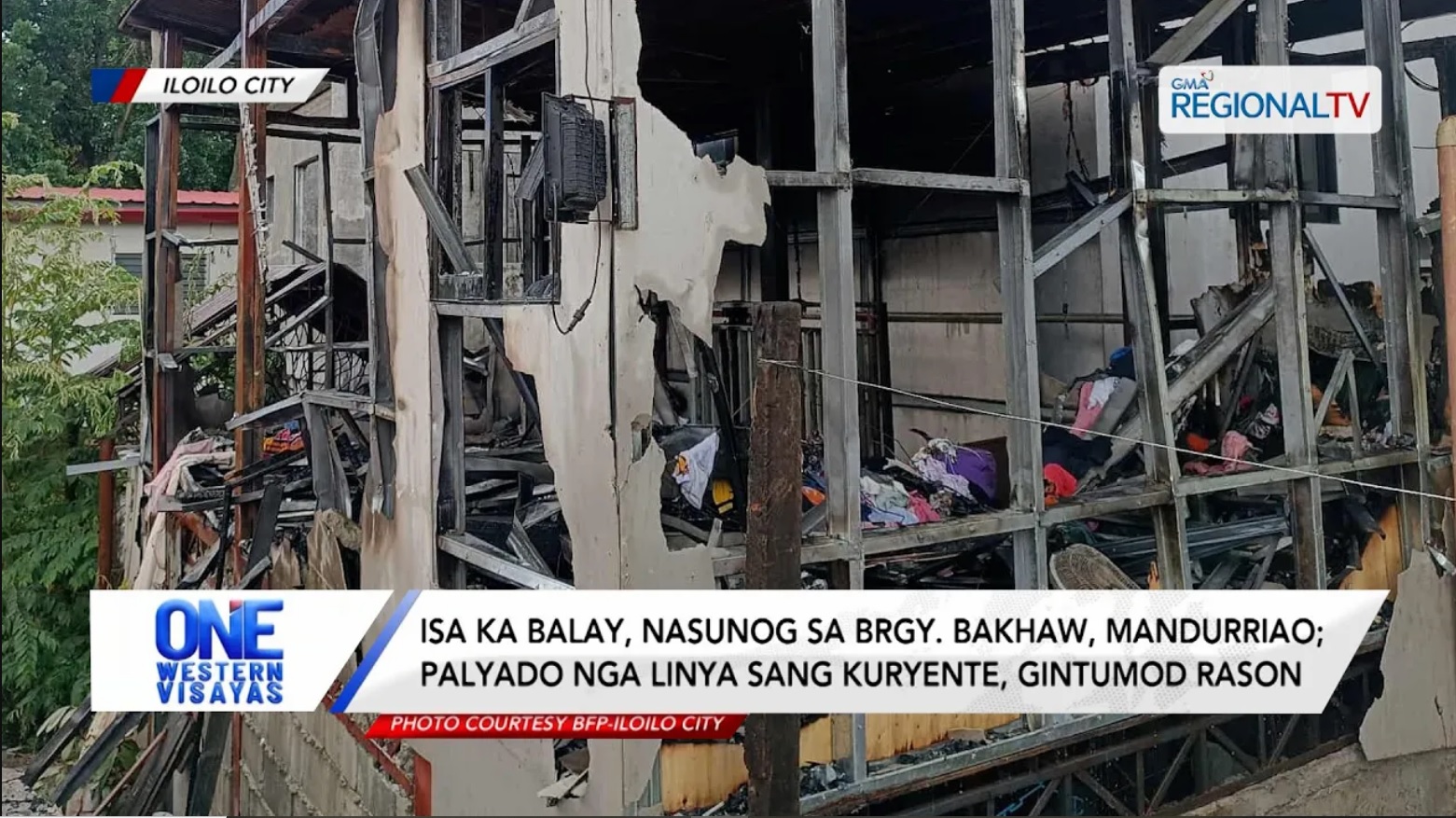 Isa ka balay, nasunog sa Brgy. Bakhaw, Mandurriao