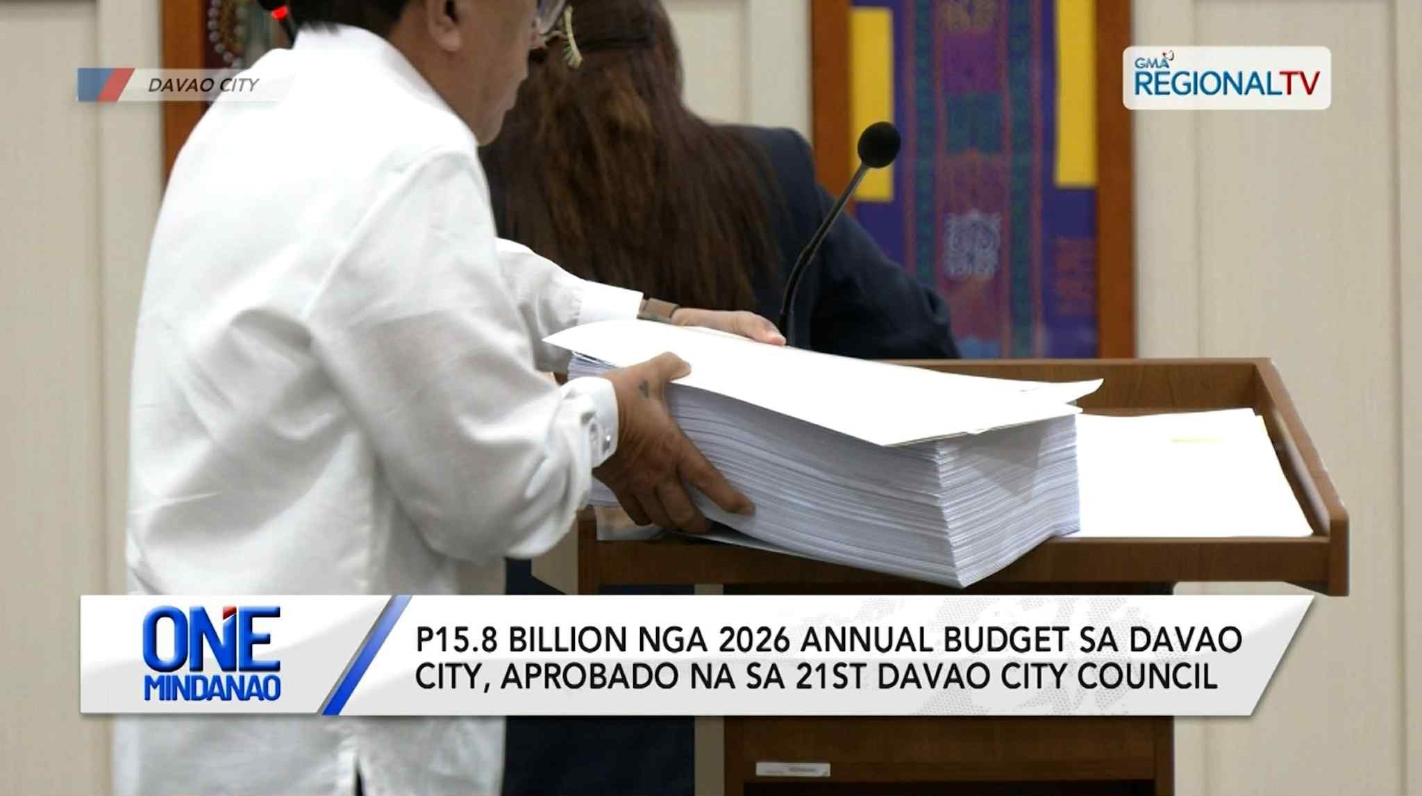 P15.8 Billion nga 2026 annual budget sa Davao City, aprobado na | One Mindanao