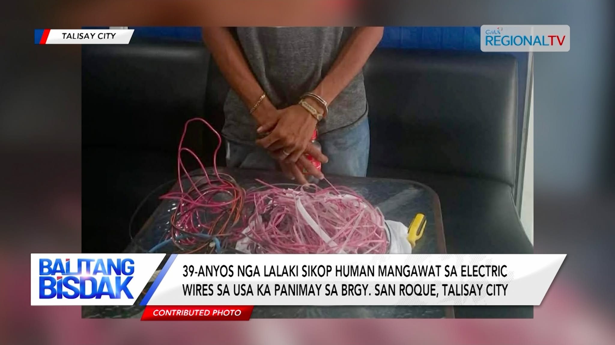 39-anyos nga Lalaki Sikop Human Mangawat sa Electrical Wires sa Talisay City | Balitang Bisdak