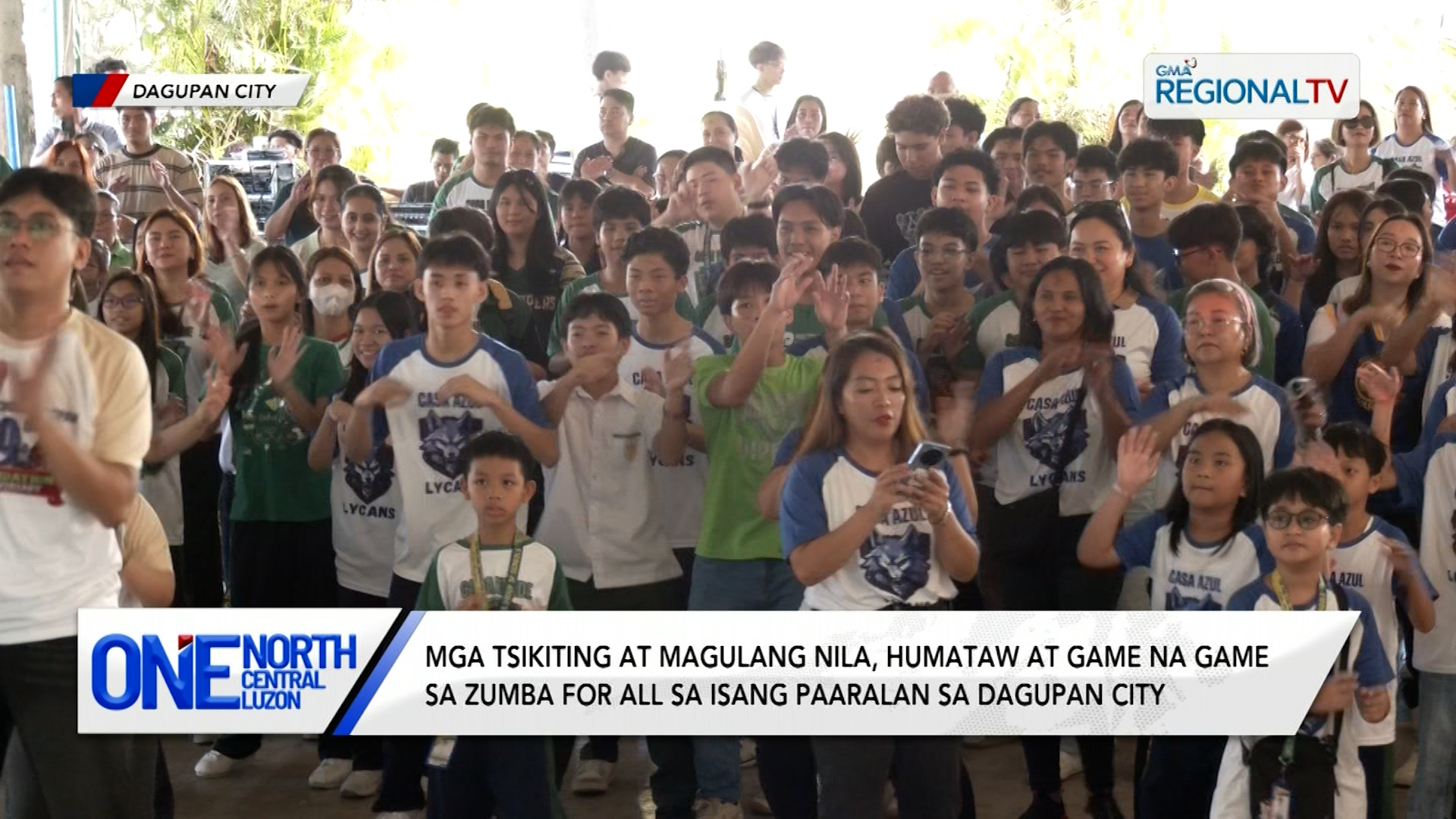 Mga tsikiting at magulang nila, humataw at game na game sa zumba for all | One North Central Luzon