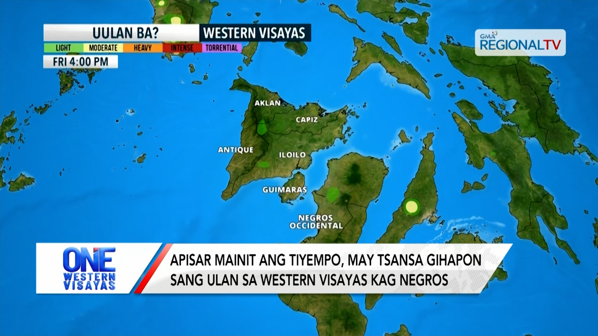 Mainit ang tiyempo, may tsansa gihapon sang ulan sa Western Visayas kag Negros | One Western Visayas