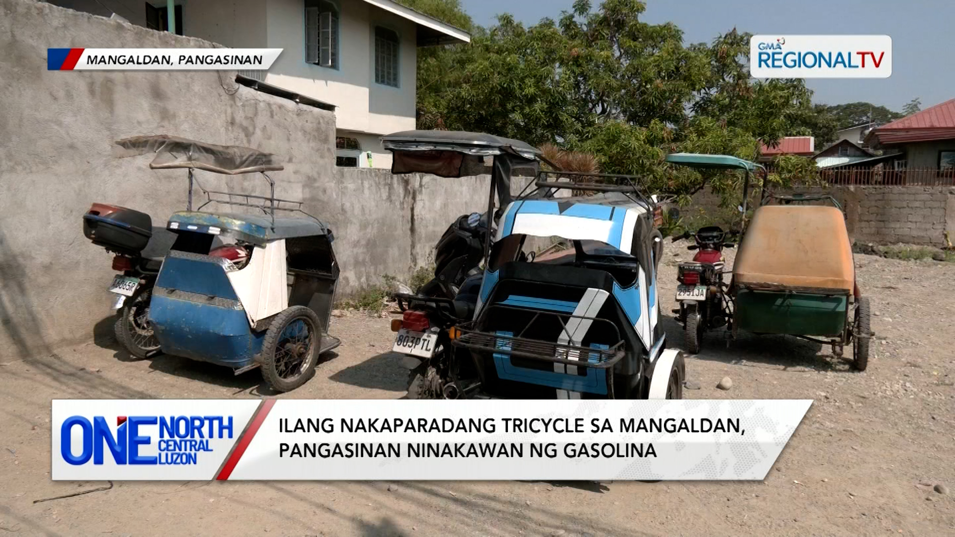 Ilang nakaparadang tricycle sa Mangaldan, ninakawan ng gasolina | One North Central Luzon