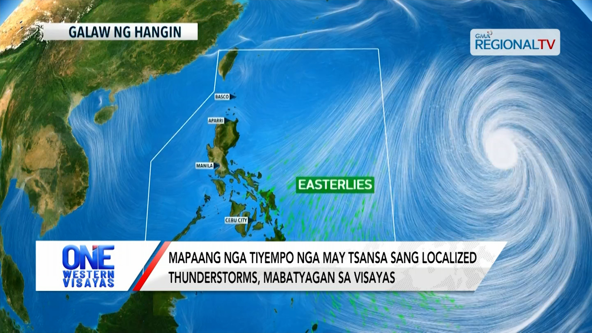 Mapaang nga tiyempo nga may tsansa sang localized thunderstorms | One Western Visayas