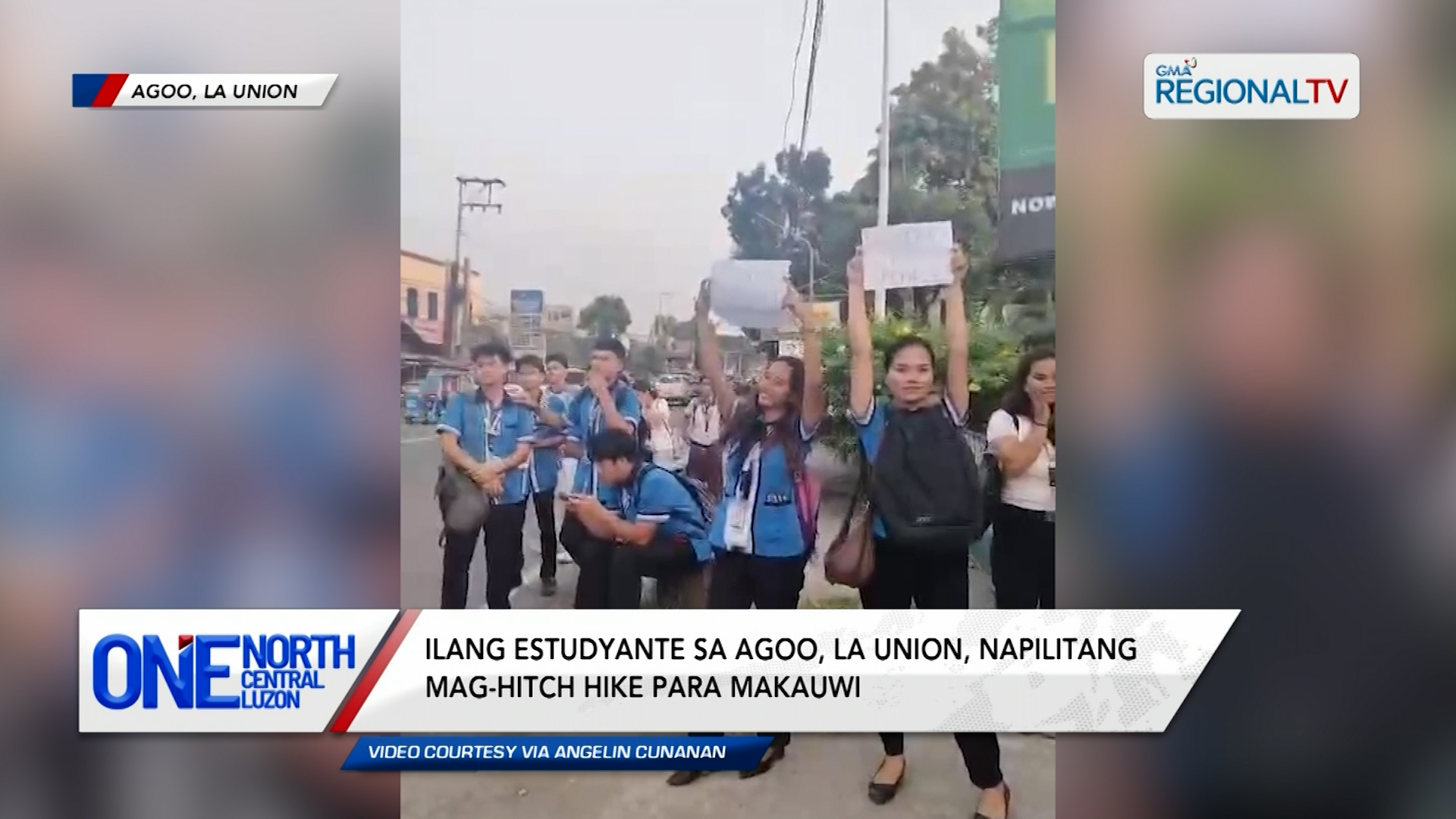 Ilang estudyante sa La Union, napilitang mag-hitch hike para makauwi | One North Central Luzon
