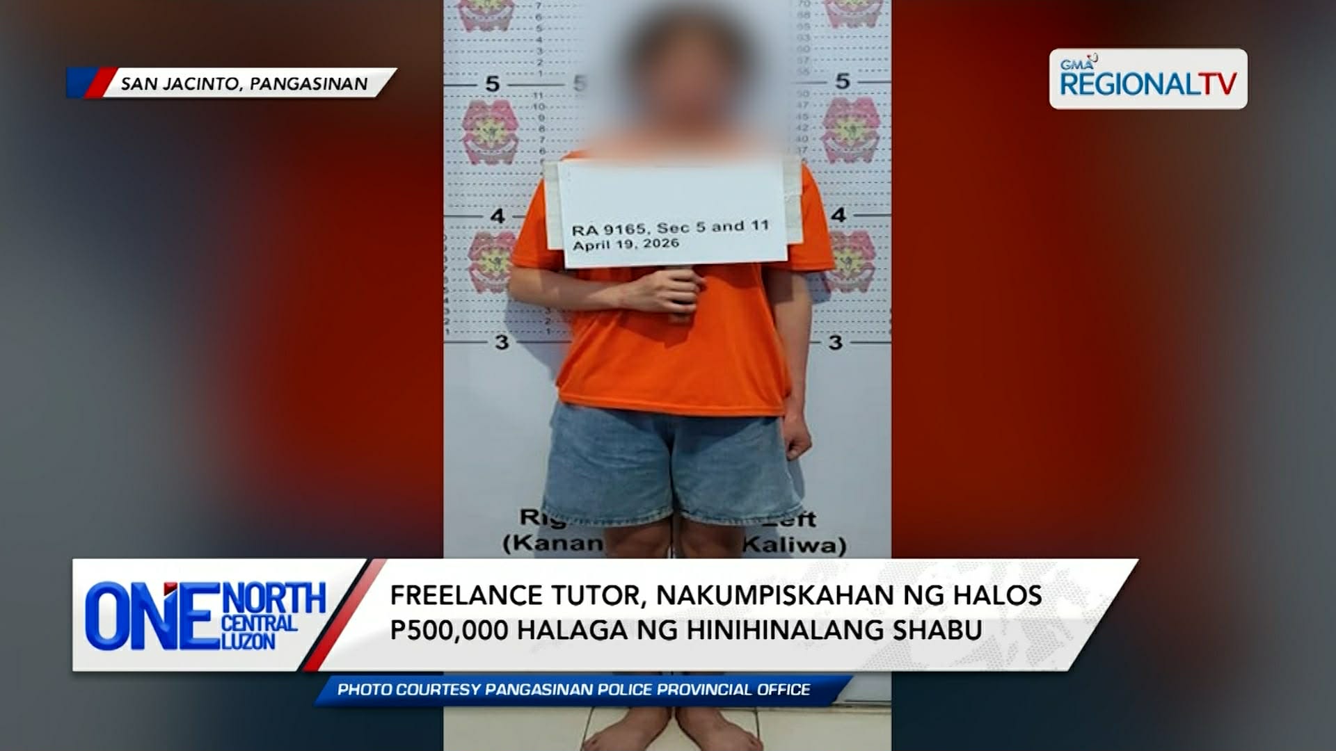 Tutor, nakumpiskahan ng halos P500,000 halaga ng hinihinalang shabu | One North Central Luzon