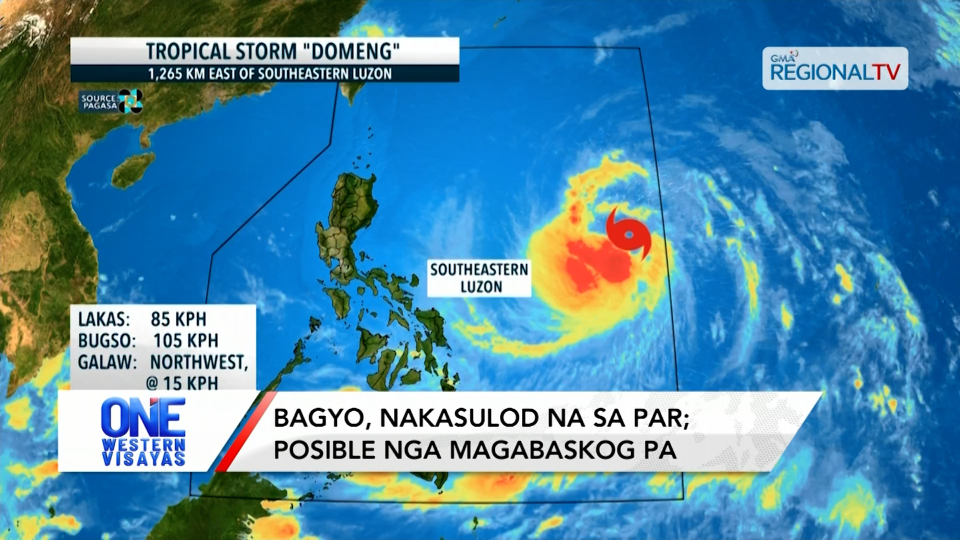 Bagyo, nagsulod na sa PAR; posible pa nga magbaskog | One Western Visayas