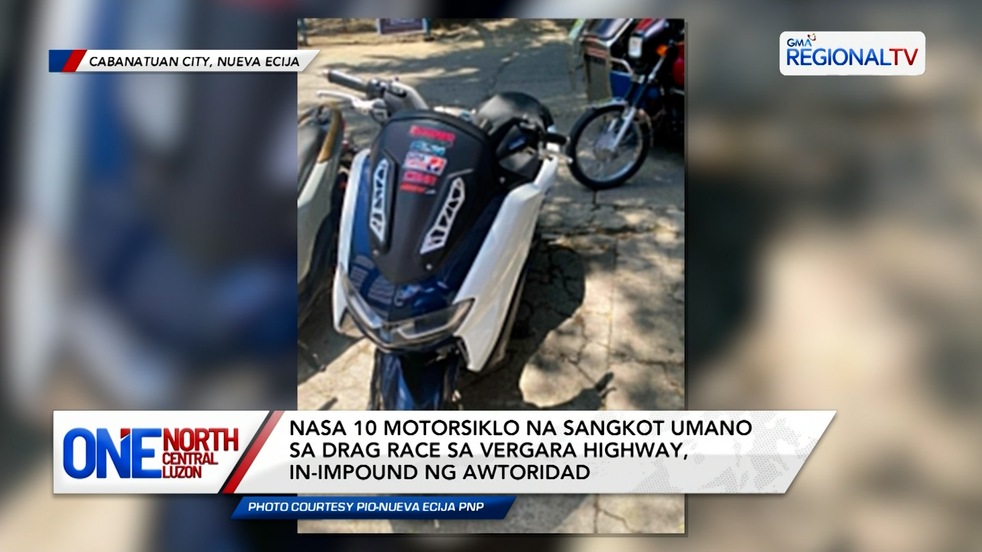 Nasa 10 motorsiklo na sangkot umano sa drag race, in-impound ng awtoridad | One North Central Luzon