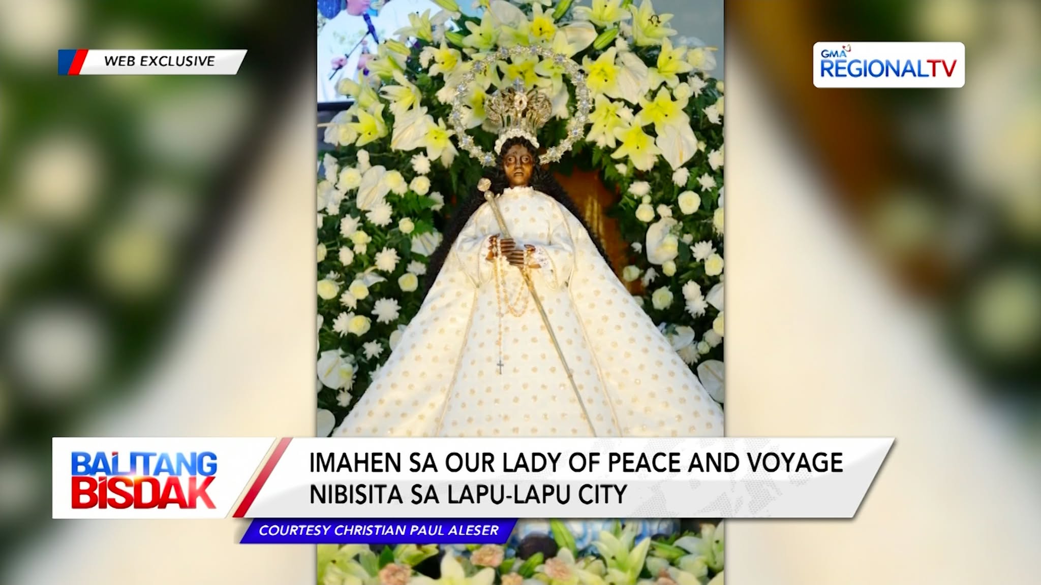 Imahen sa Our Lady of Peace and Voyage, Nibisita sa Lapu-Lapu City | Balitang Bisdak