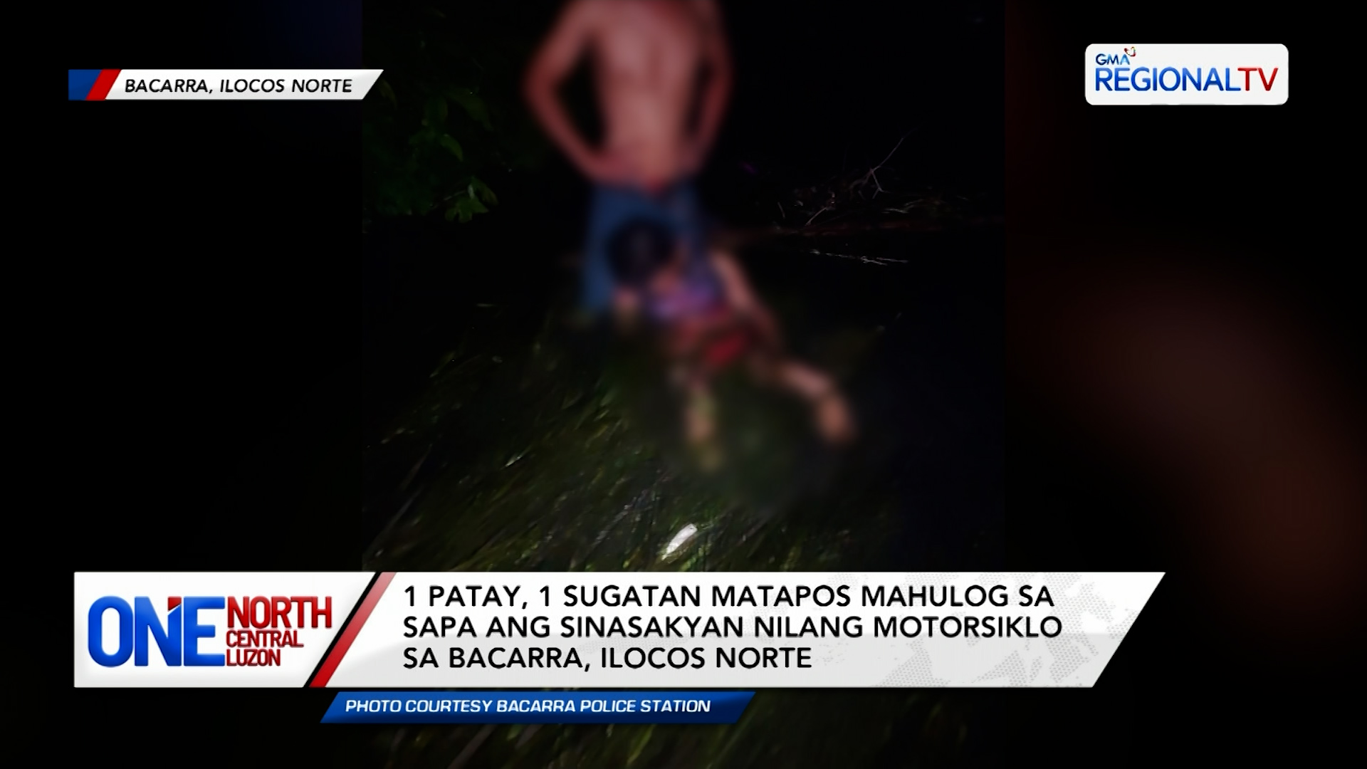 1 patay, 1 sugatan matapos mahulog sa sapa ang sinasakyang motorsiklo | One North Central Luzon