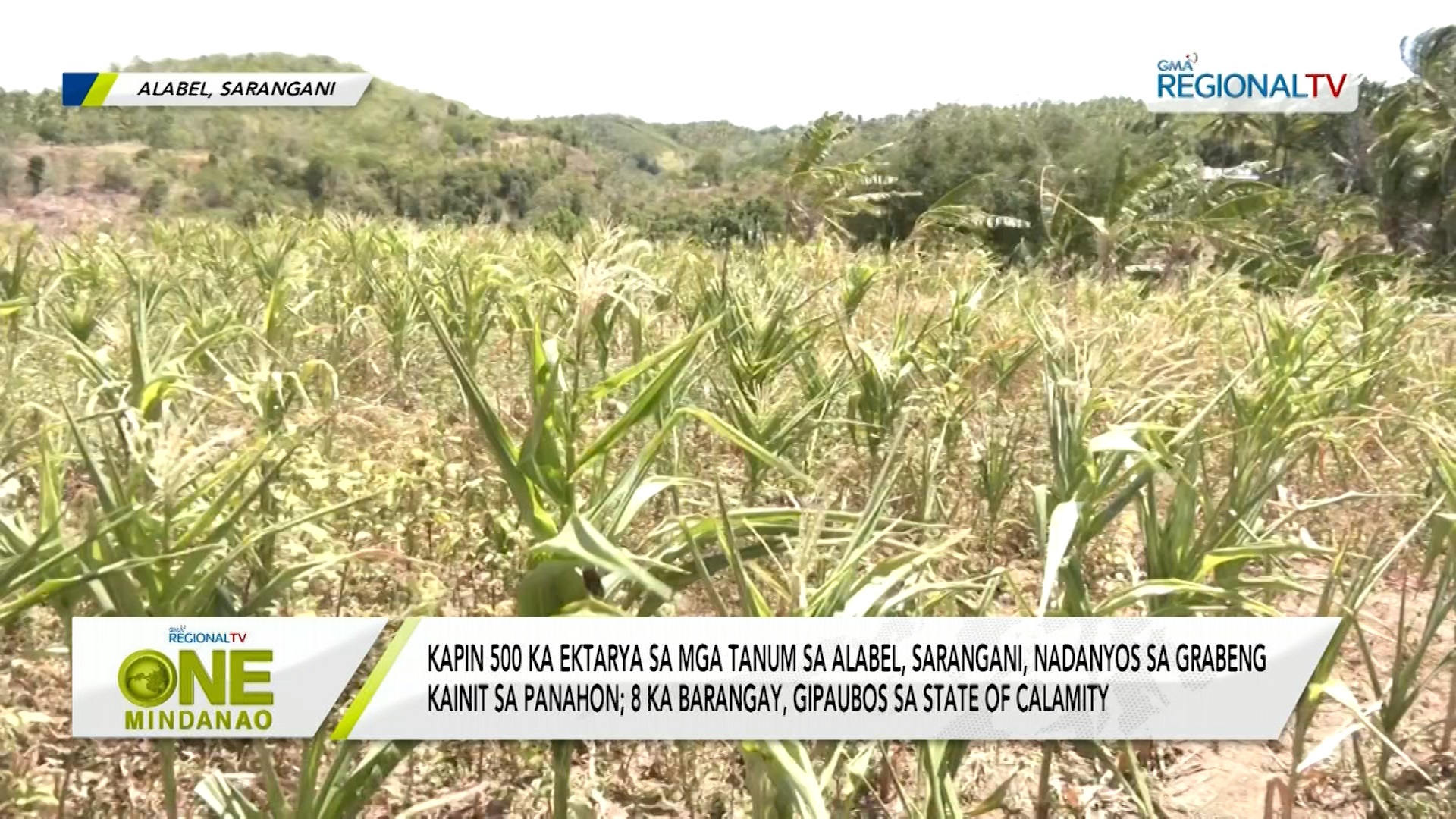 8 ka barangay sa Alabel, Sarangani, gipaubos sa State of Calamity