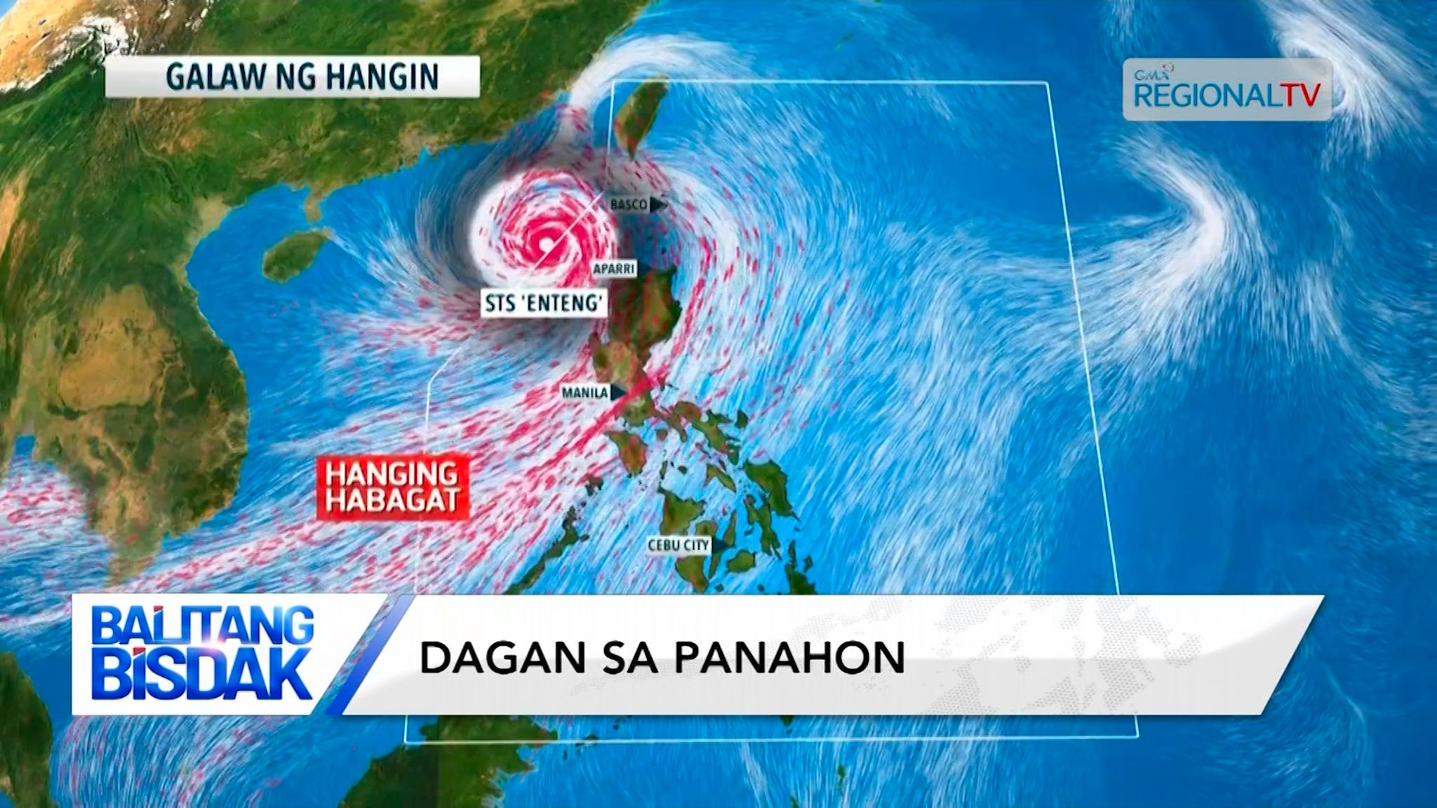 Bagyong Enteng, nakagawas na sa Philippine Area of Responsibility