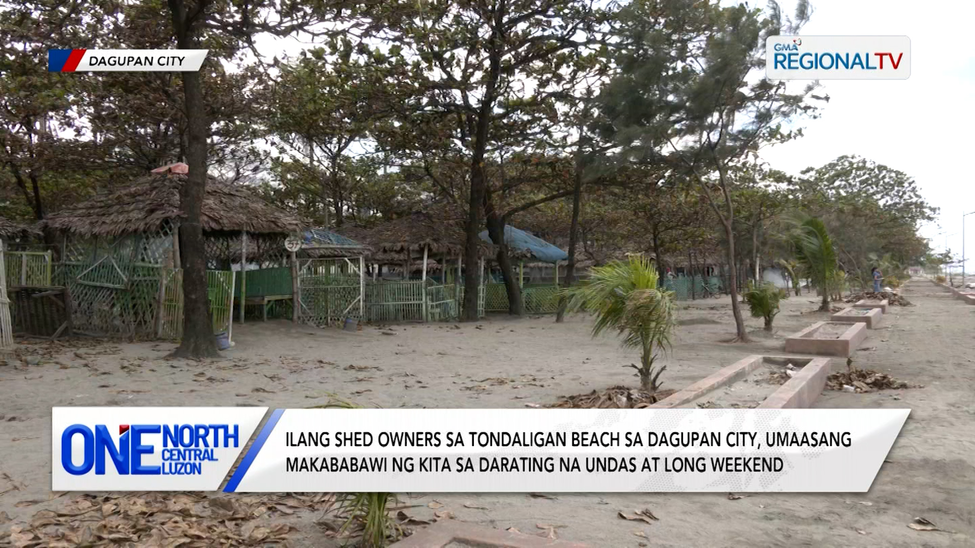 Ilang shed owners sa Tondaligan Beach, umaasang makababawi ng kita sa Undas