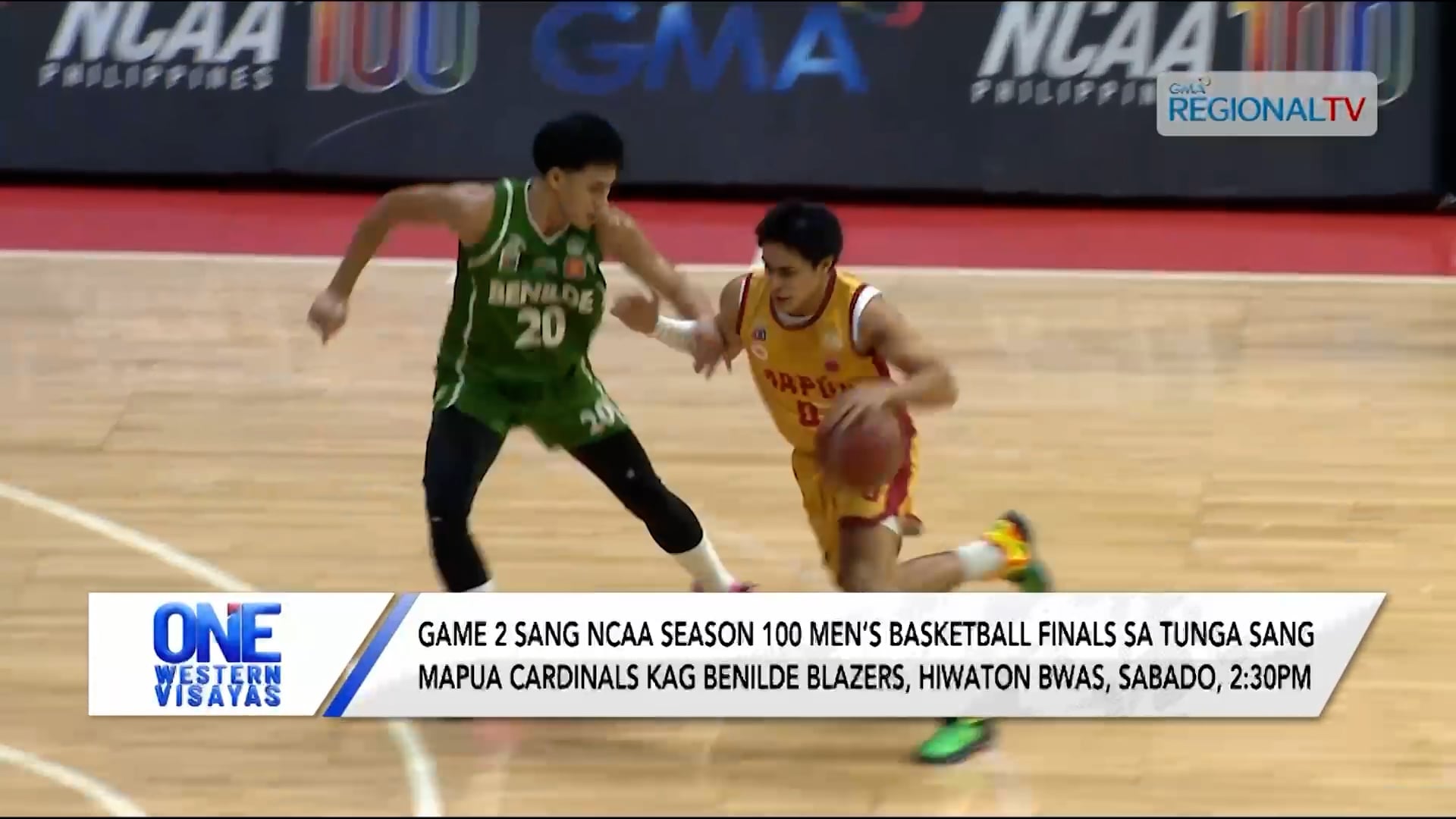 Game 2 sang Finals sa tunga sang Mapua Cardinals kag Benilde Blazers, bwas na