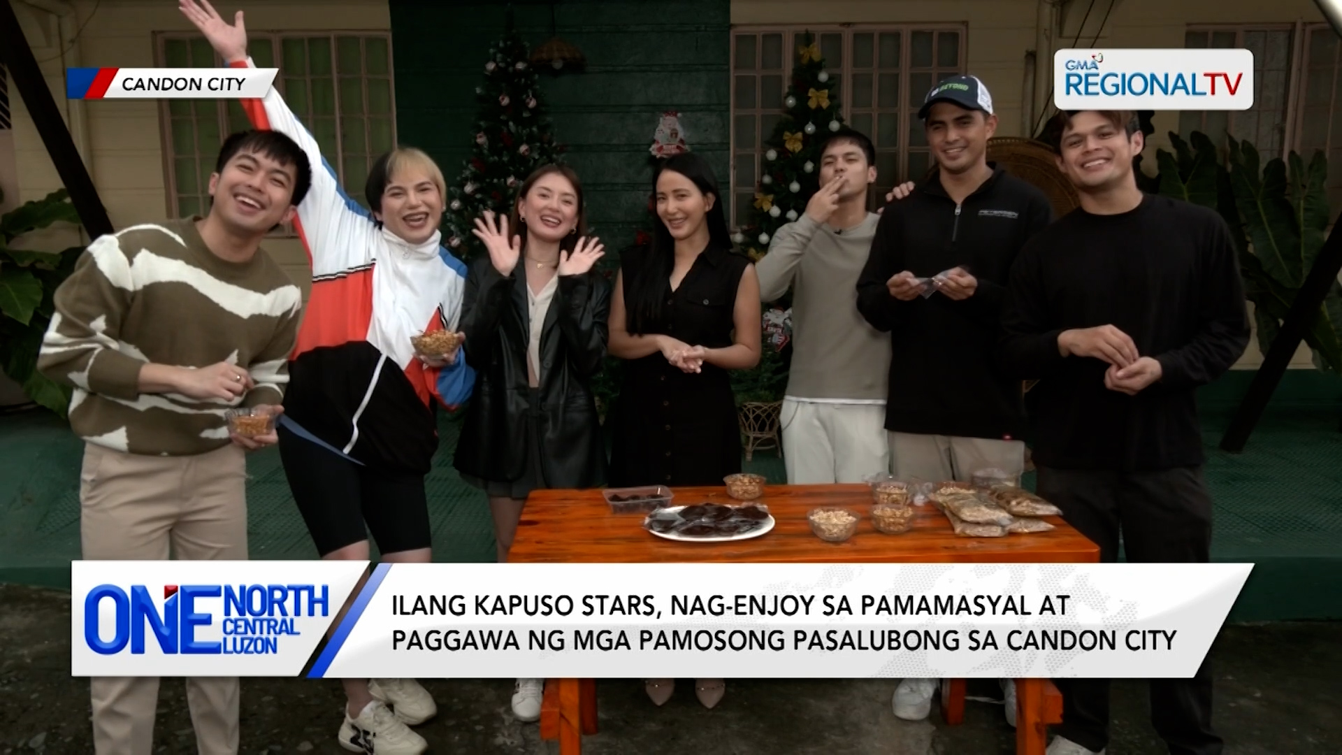 Ilang kapuso stars, sinubukang gumawa ng mga pasalubong sa Candon City