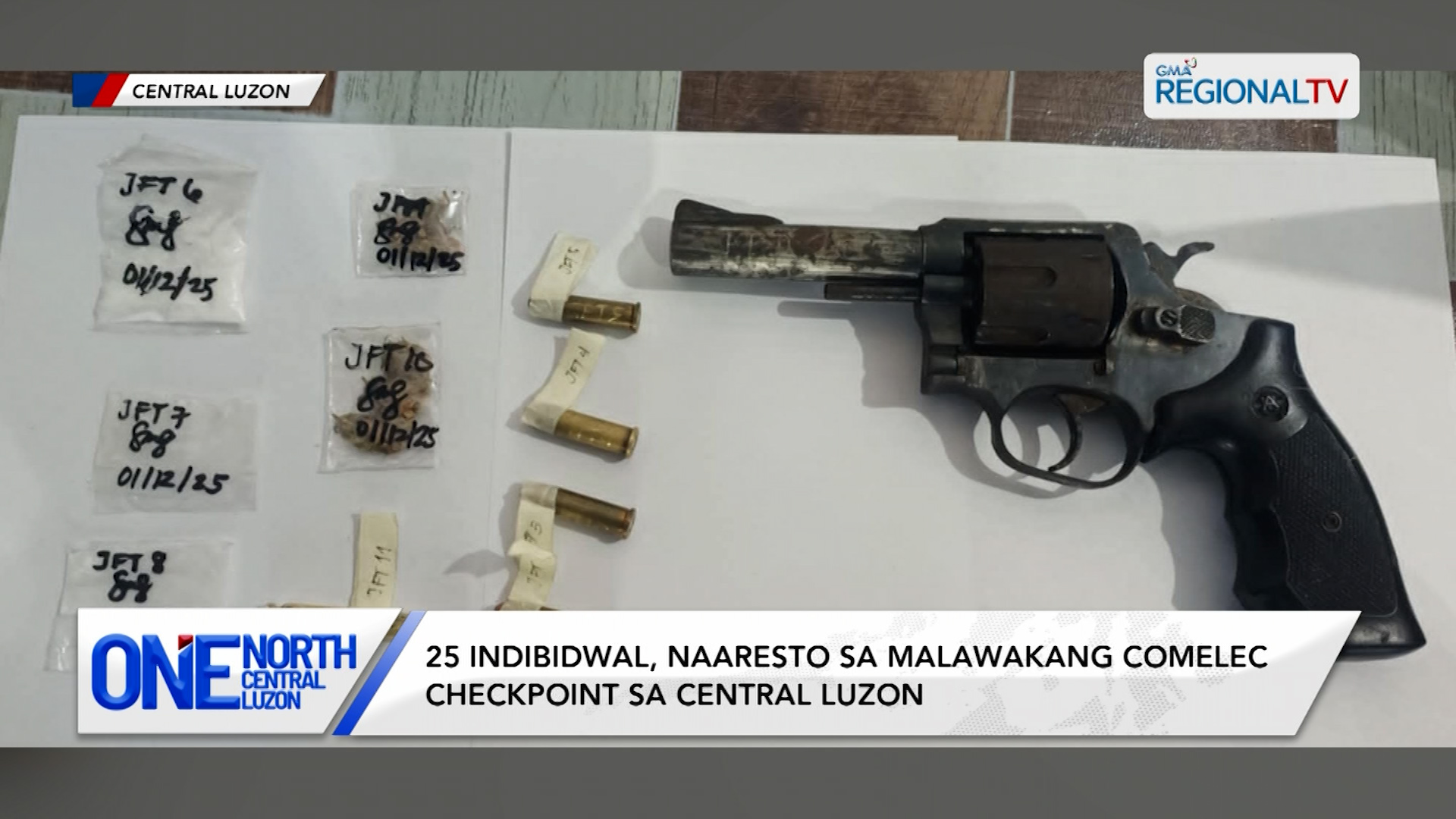 25 indibidwal, naaresto sa malawakang Comelec checkpoint sa Central Luzon