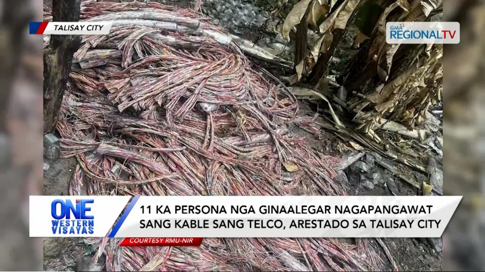 11 ka persona nga ginaalegar nagapangawat sang kable, arestado sa Talisay City