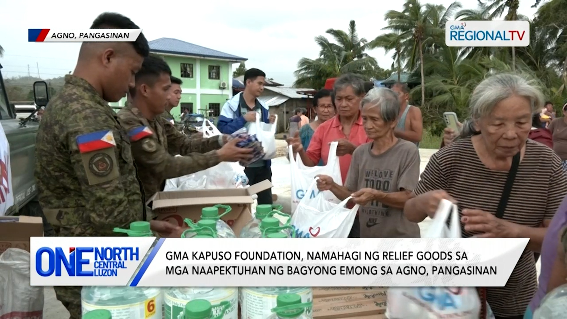 GMA Kapuso Foundation, namahagi ng relief goods sa Agno, Pangasinan | One North Central Luzon