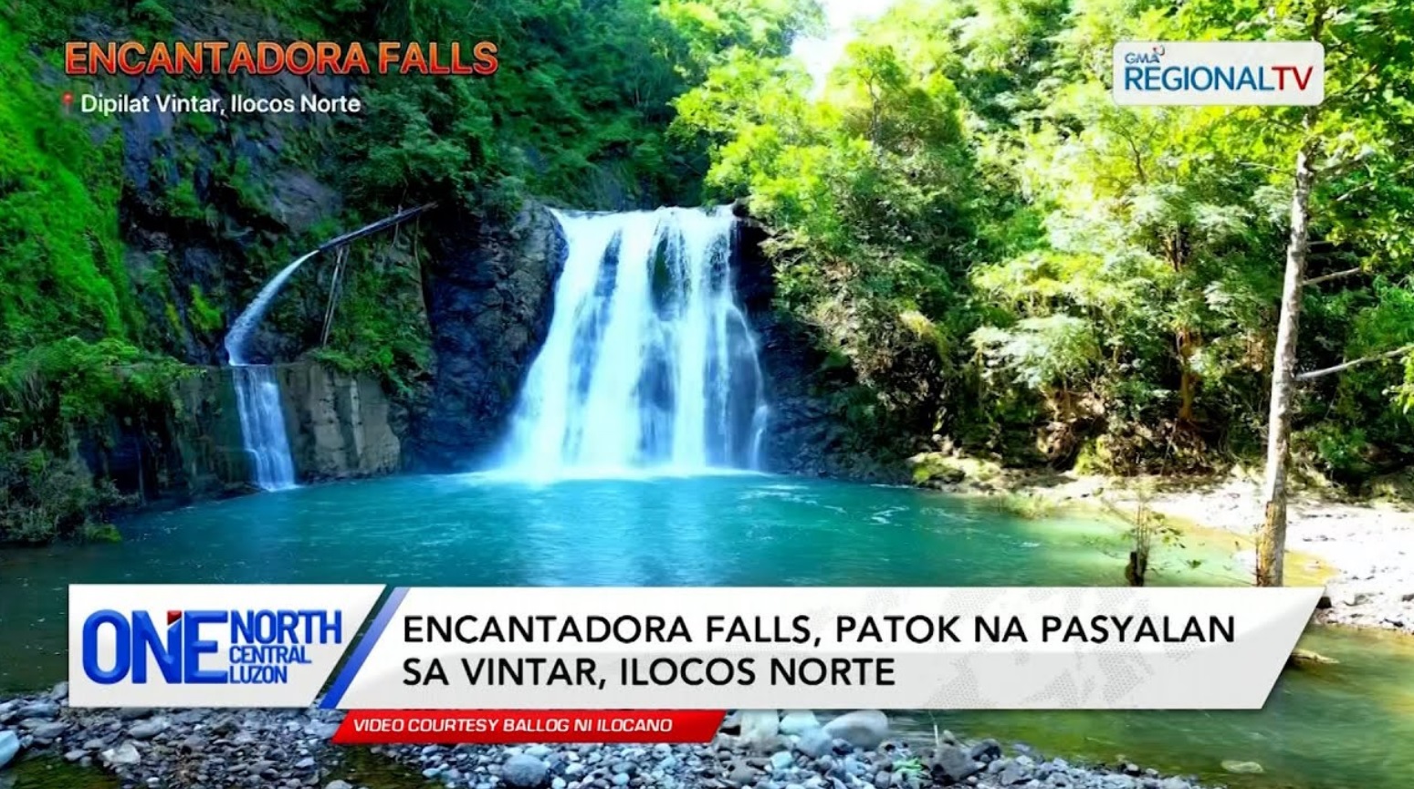 Encantadora falls, patok na pasyalan sa Vintar, Ilocos Norte | One North Central Luzon