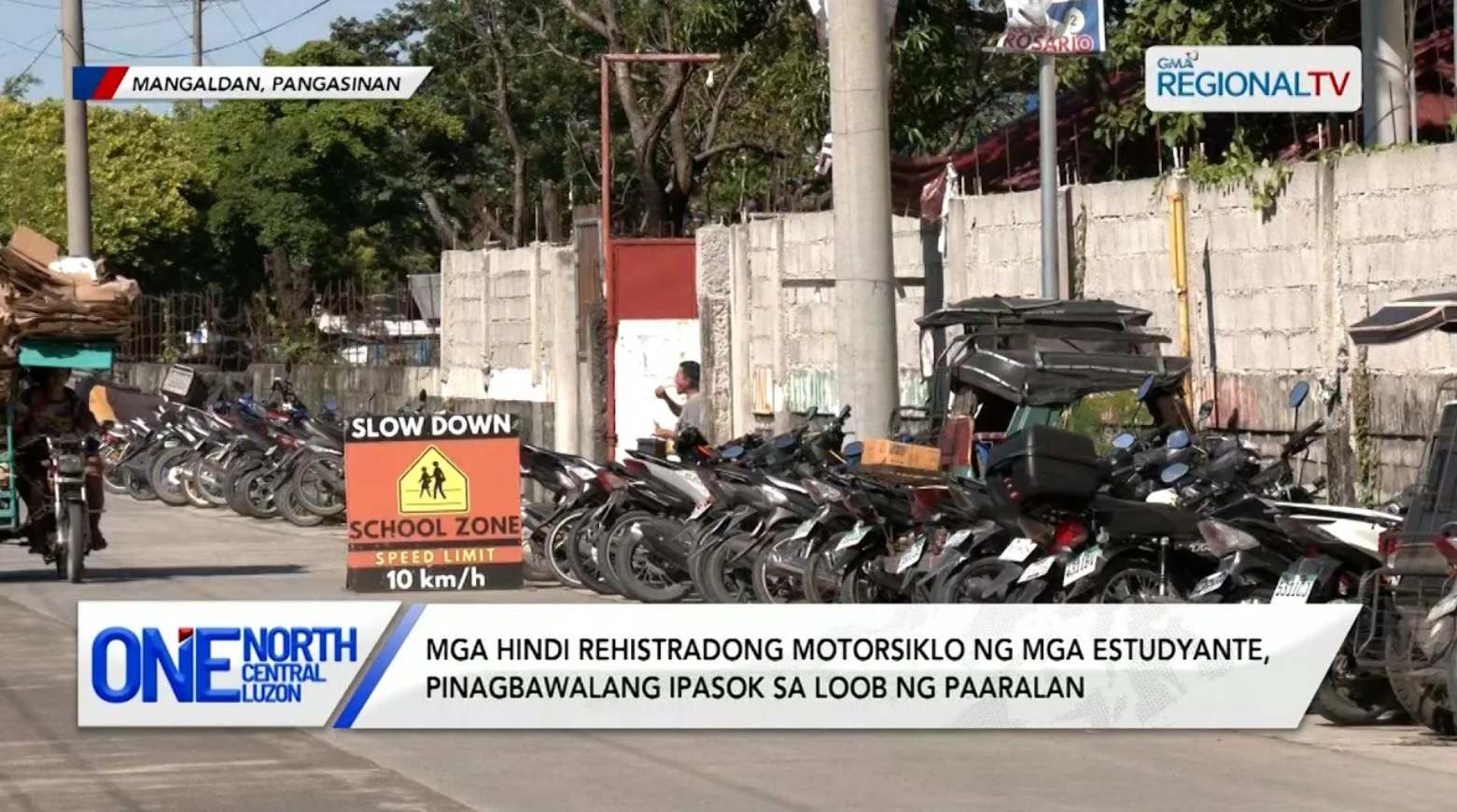 Mga hindi rehistradong motor, pinagbawalang ipasok sa loob ng paaralan | One North Central Luzon