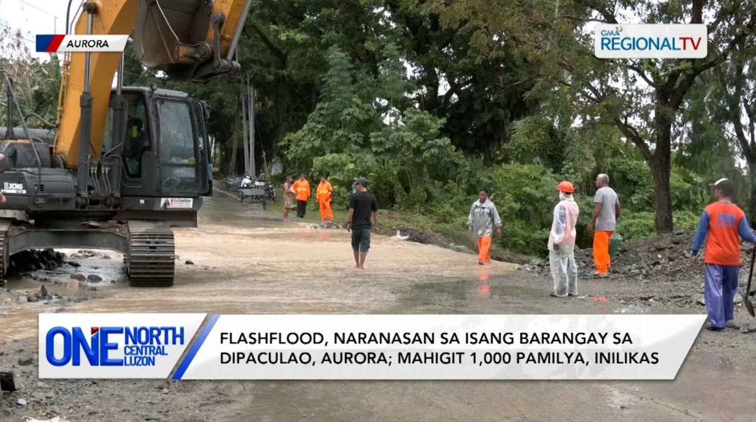 Flashflood, naranasan sa Dipaculao, Aurora dahil sa Bagyong Ramil | One North Central Luzon
