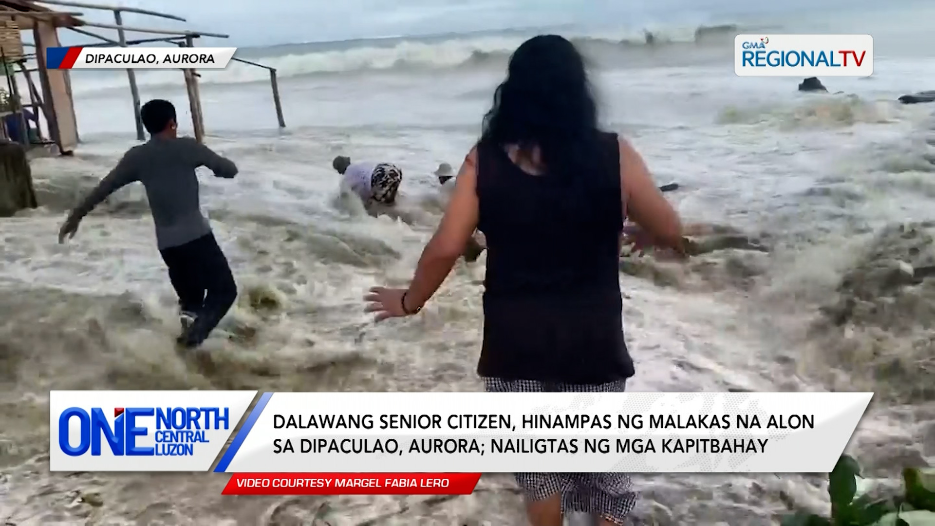 Dalawang senior citizen, hinampas ng malakas na alon sa Dipaculao, Aurora | One North Central Luzon