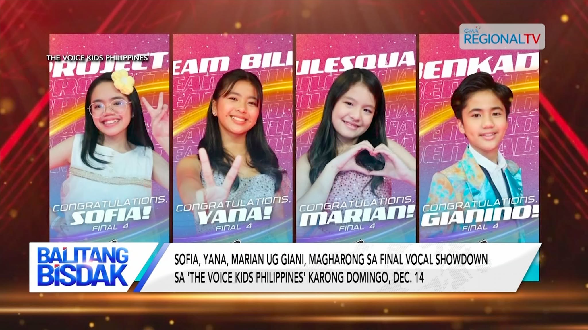 Final Vocal Showdown sa ‘The Voice Kids Philippines’, Matan-aw karong Domingo | Balitang Bisdak