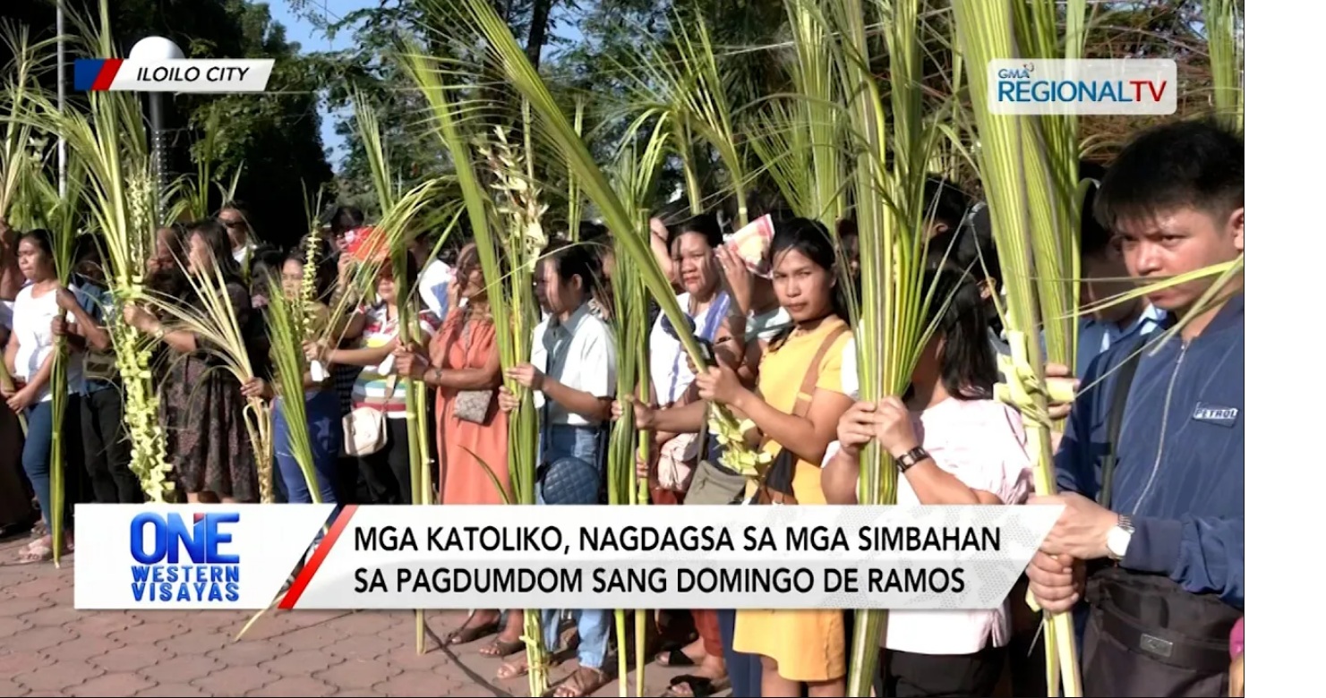 Mga katoliko, nagdagsa sa mga simbahan sa pagdumdom sang Domingo de Ramos | One Western Visayas