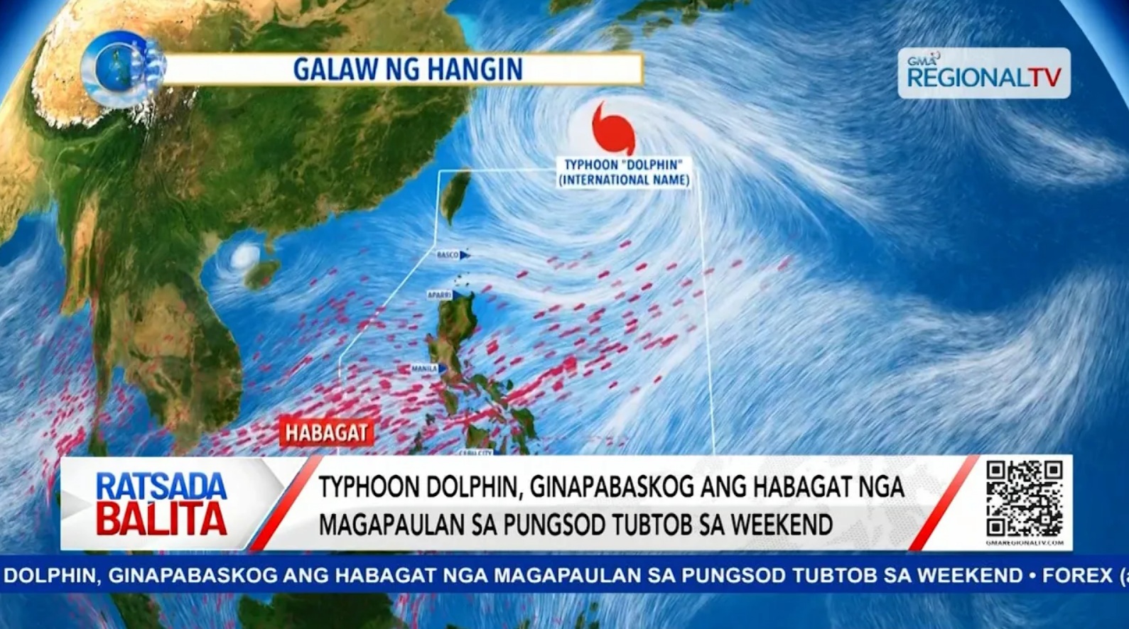Typhoon dolphin ginapabaskog ang habagat nga magapaulan sa pungsod tubtob sa weekend| Ratsada Balita
