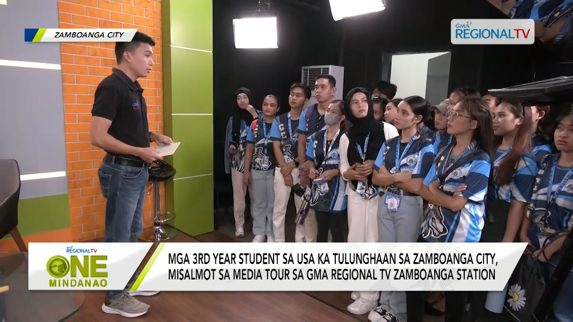 Mga estudyante, misalmot sa media tour sa GMA RTV Zamboanga Station