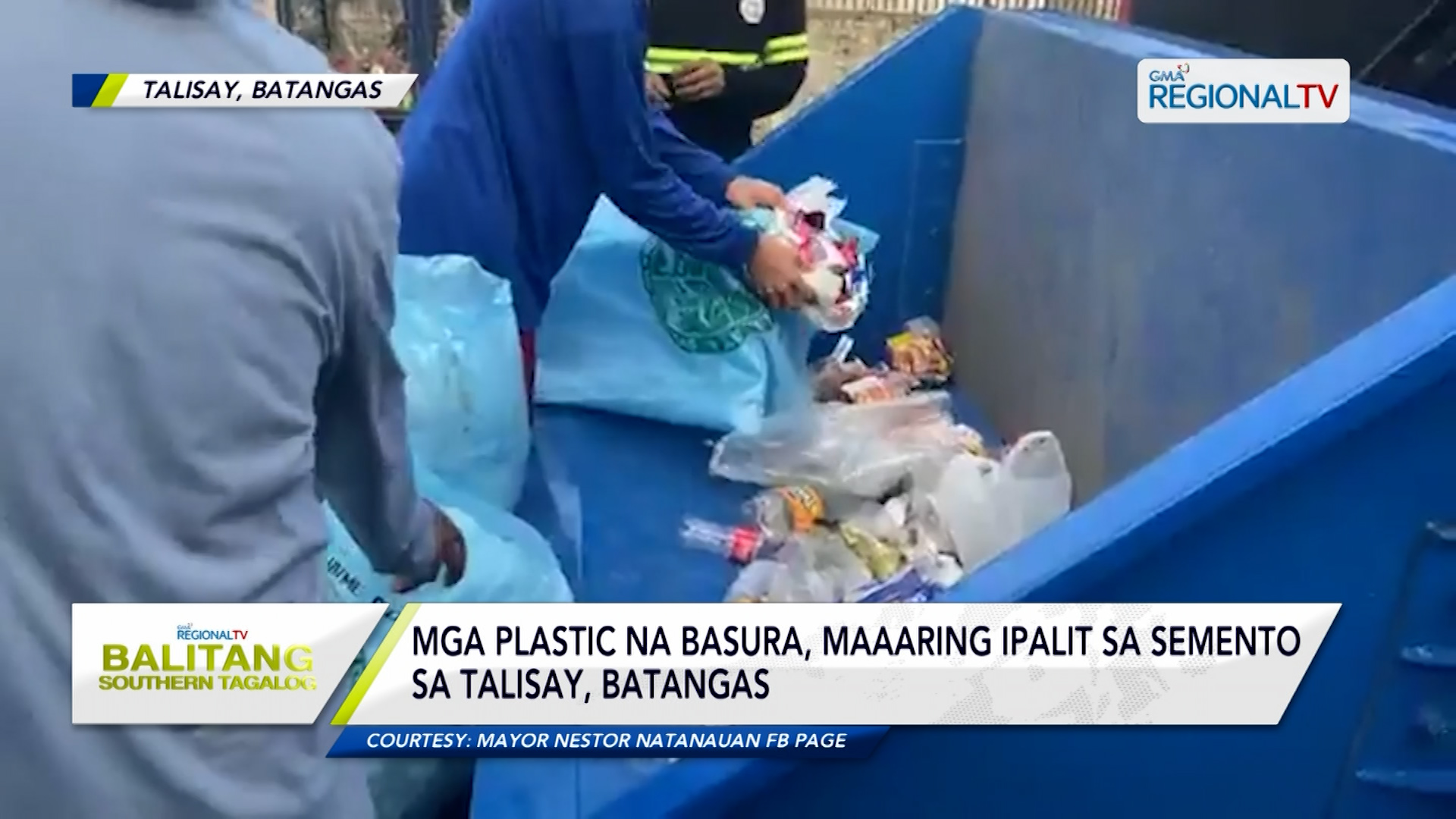 Mga plastic na basura, maaaring ipalit sa semento sa Talisay, Batangas