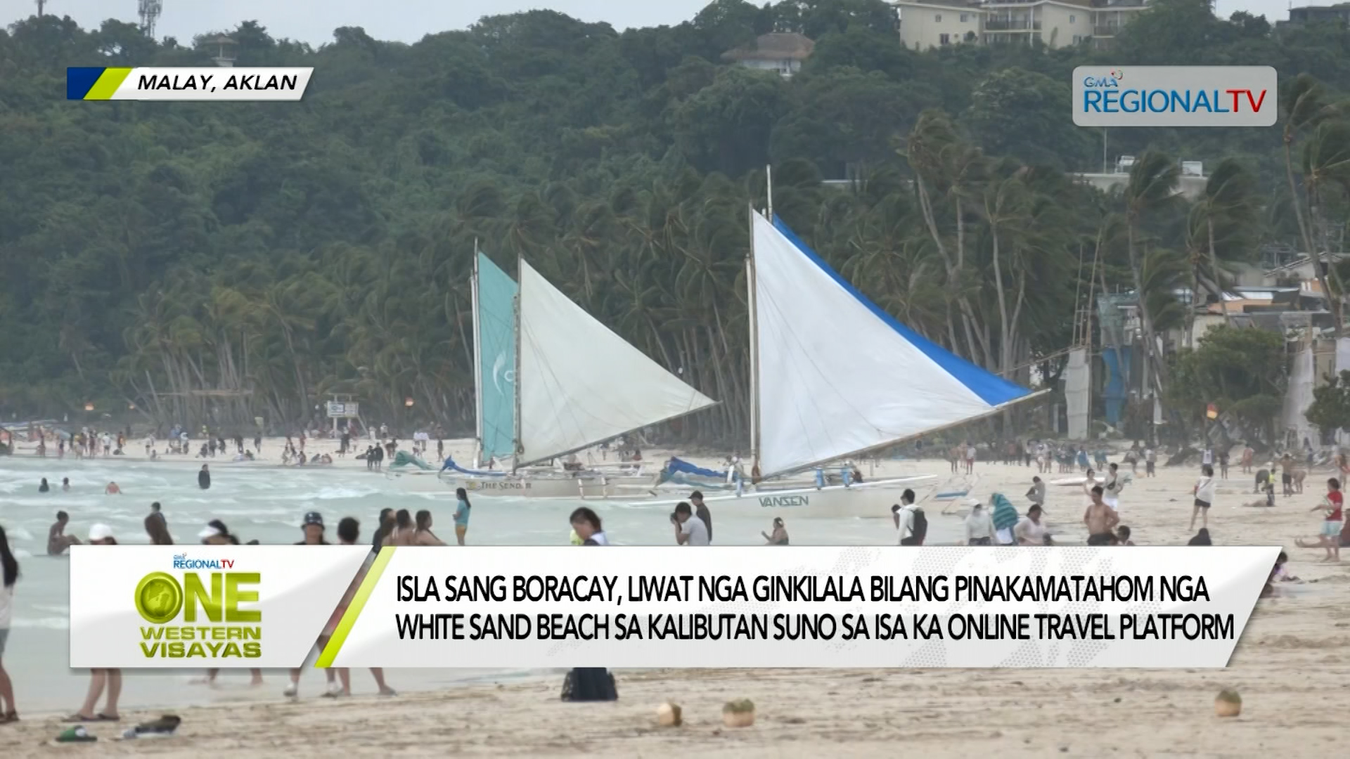 Boracay liwat nga ginkilala nga pinakamatahom nga white sand beach sa kalibutan