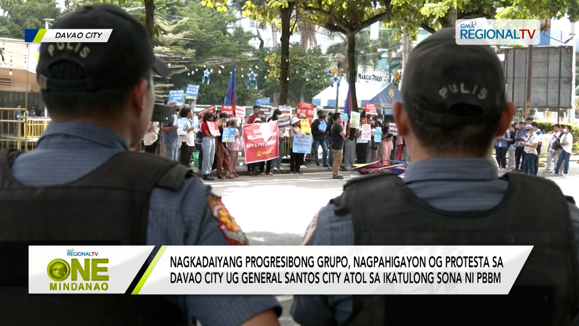 Nagkadaiyang progresibong grupo,nagpahigayon og protesta atol sa ikatulong SONA ni PBBM