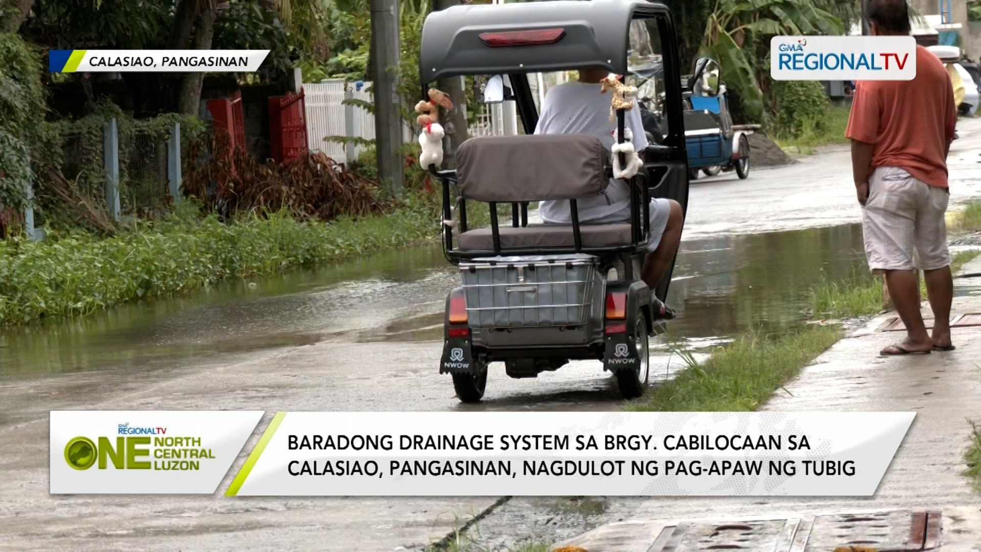 Baradong drainage sa Cabilocaan sa Calasiao, Pangasinan, umapaw