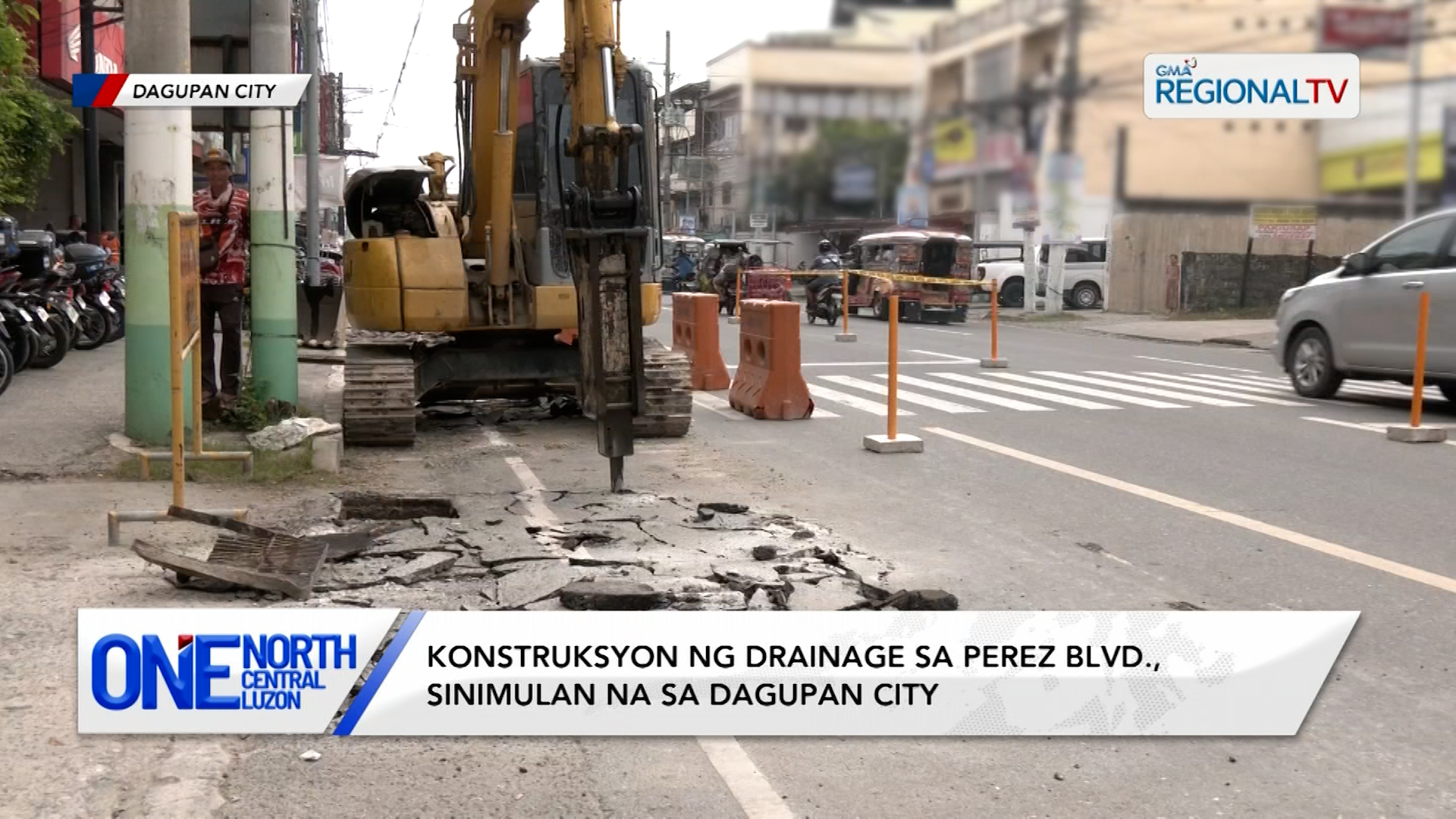 Konstruksyon ng drainage sa Perez Blvd., sinimulan na sa Dagupan City