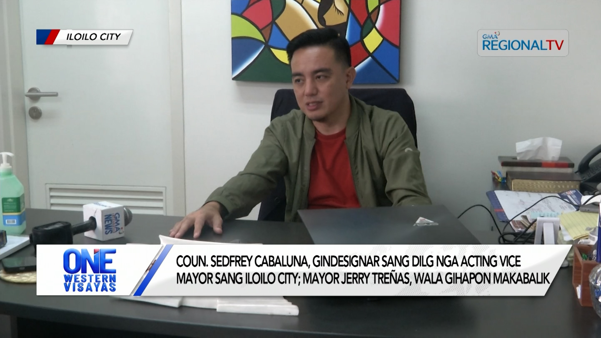 Coun. Cabaluna, gindesignar sang DILG nga Acting Vice Mayor sang Iloilo City