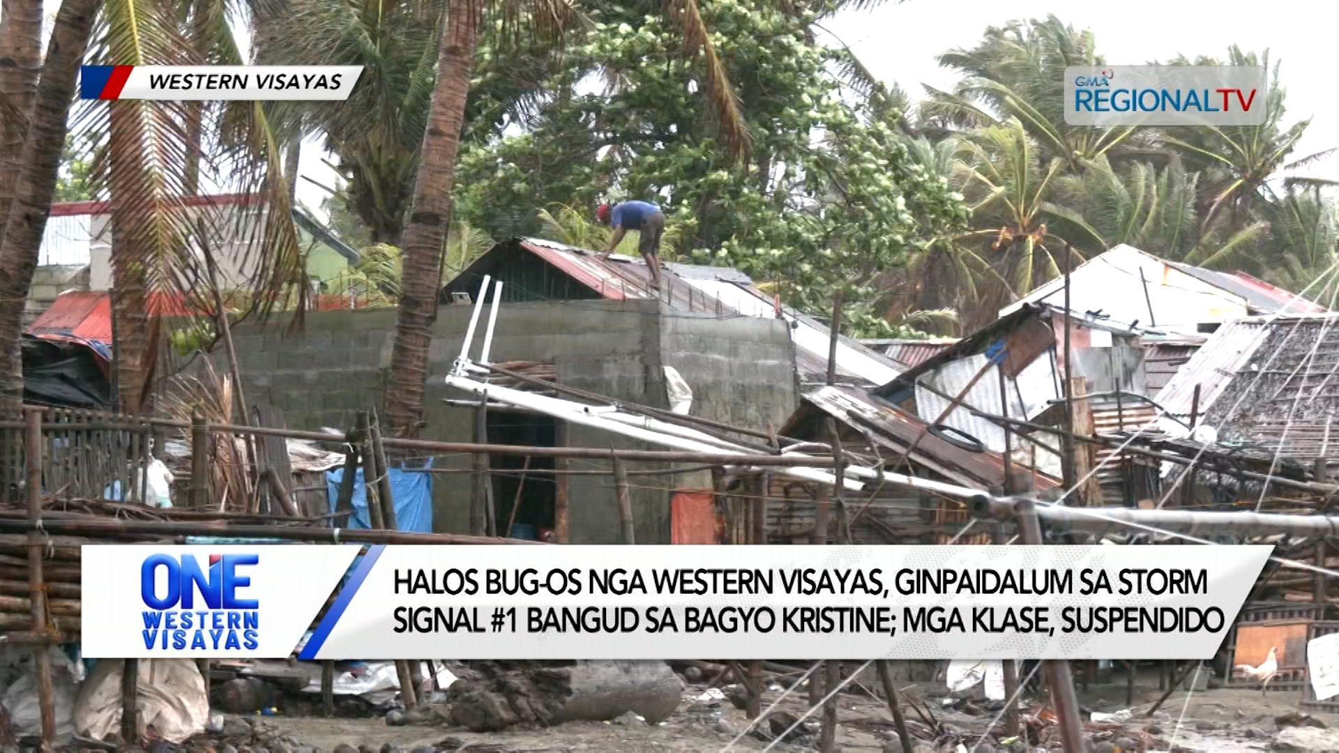 Halos bug-os nga Western Visayas ginpaidalum sa storm signal #1 bangud sa bagyo