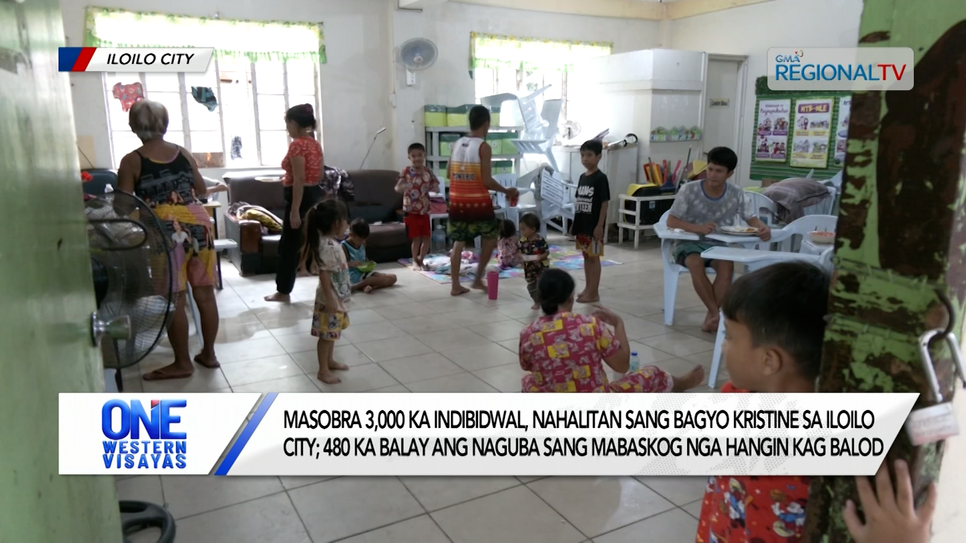 Masobra 3,000 ka indibidwal, nahalitan sang bagyo Kristine sa Iloilo City