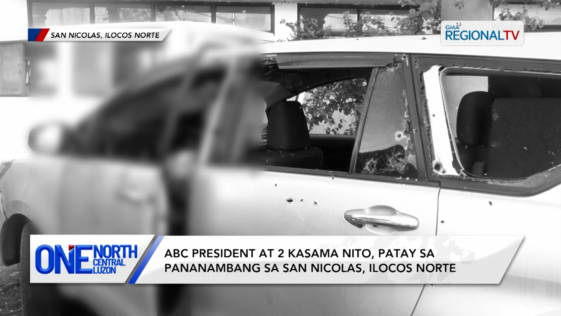 ABC President at 2 kasama nito, patay sa pananambang sa Ilocos Norte