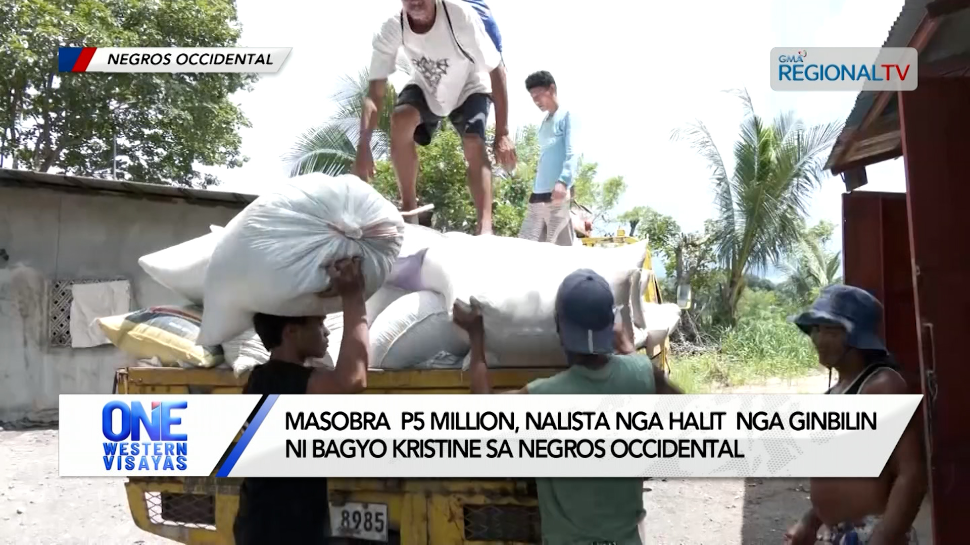 Epekto sang Bagyo sa Agrikultura sa Negros Occidenntal, Nagdangat sa P5 Million