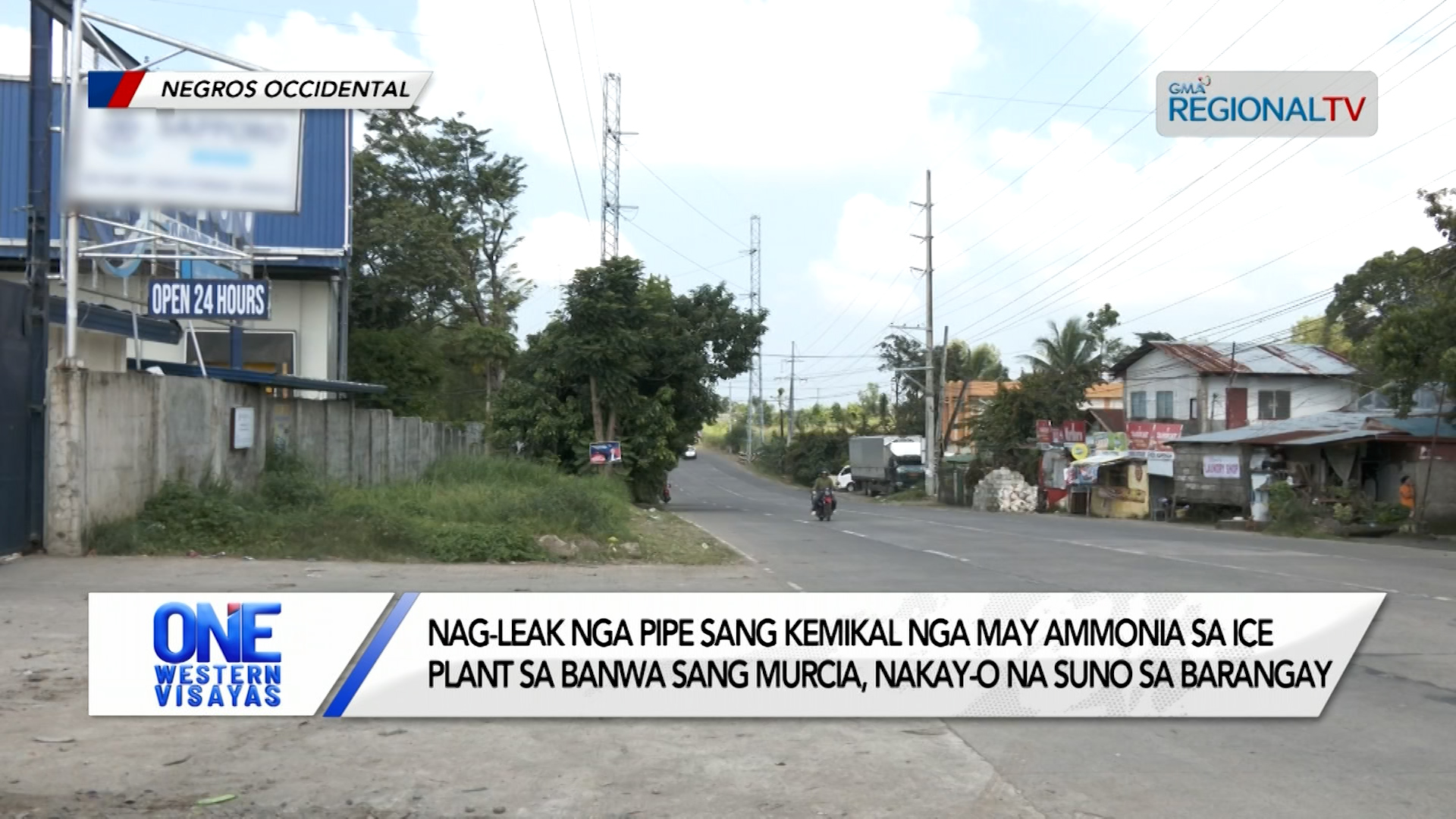 Nag-leak nga pipe sang ammonia sa ice plant sa  Murcia, nakay-o na