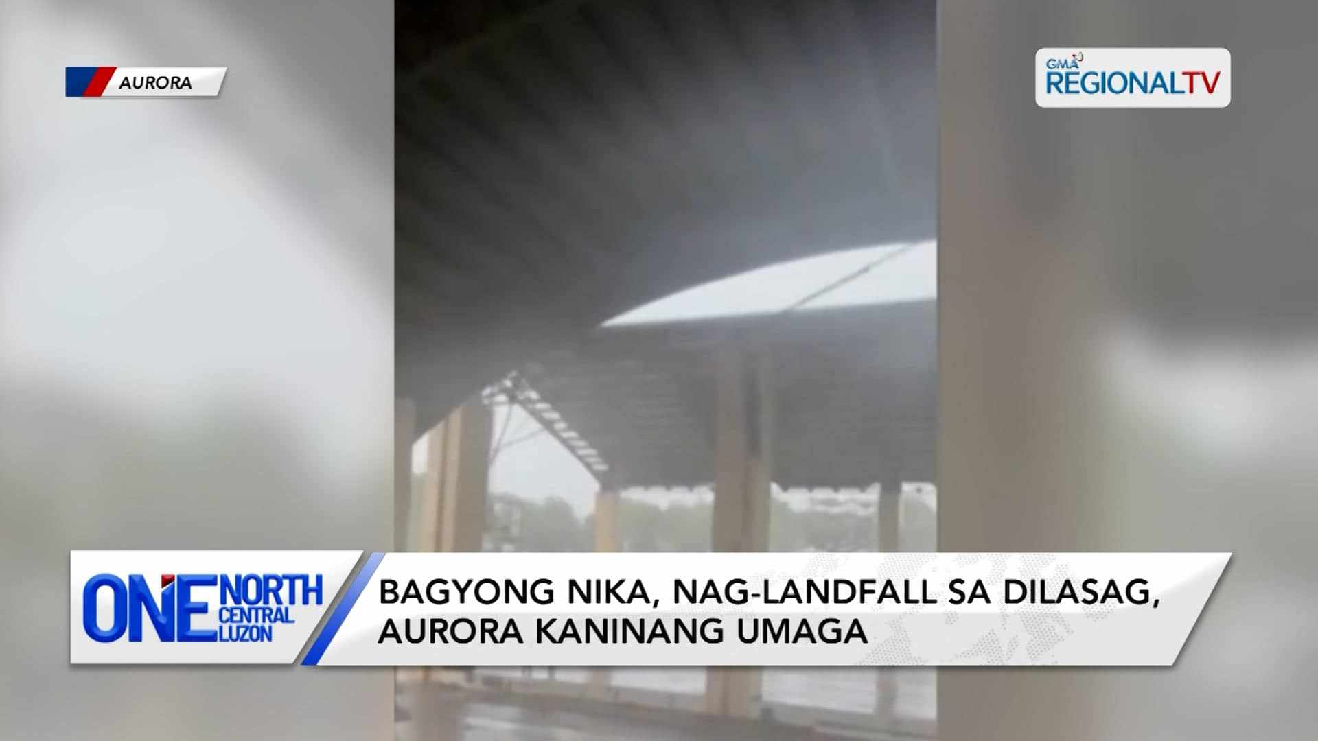 Bagyong Nika, nag-landfall sa Dilasag, Aurora kaninang umaga