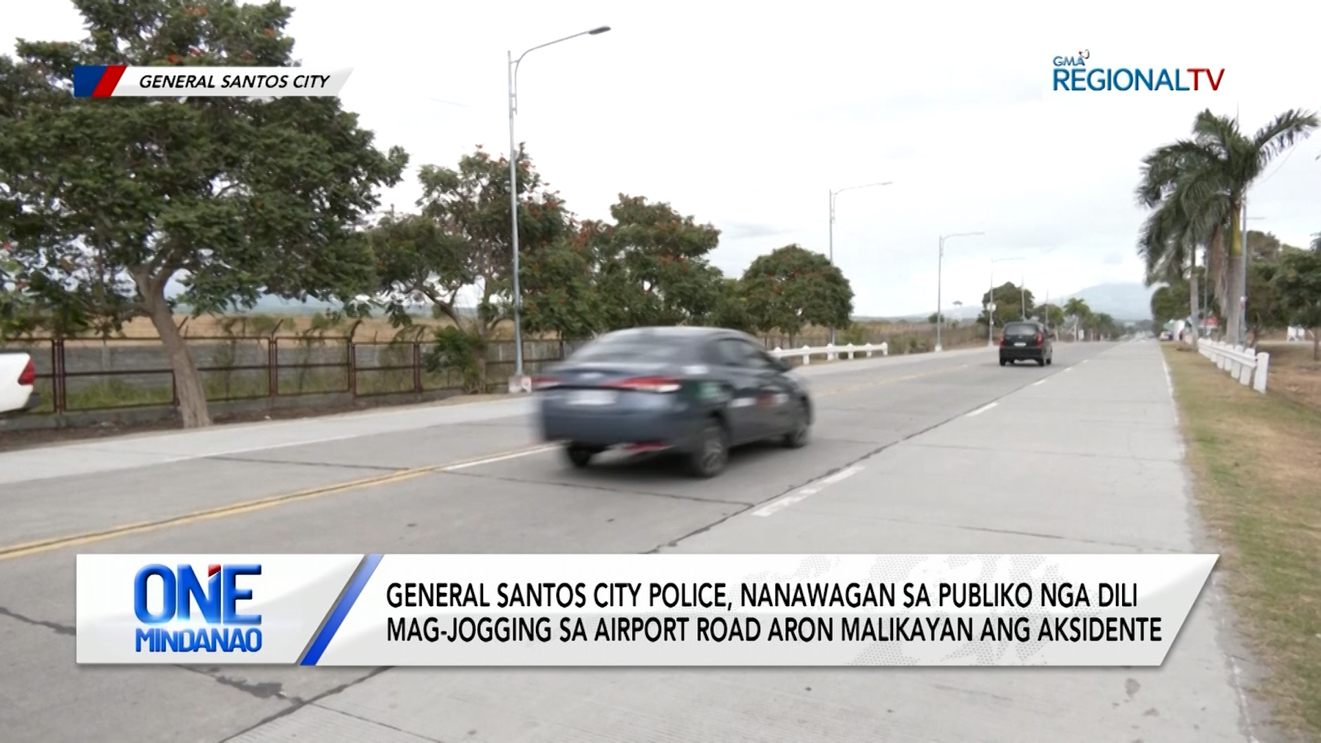 General Santos City Police, nanawagan sa publiko nga dili mag-jogging sa airport